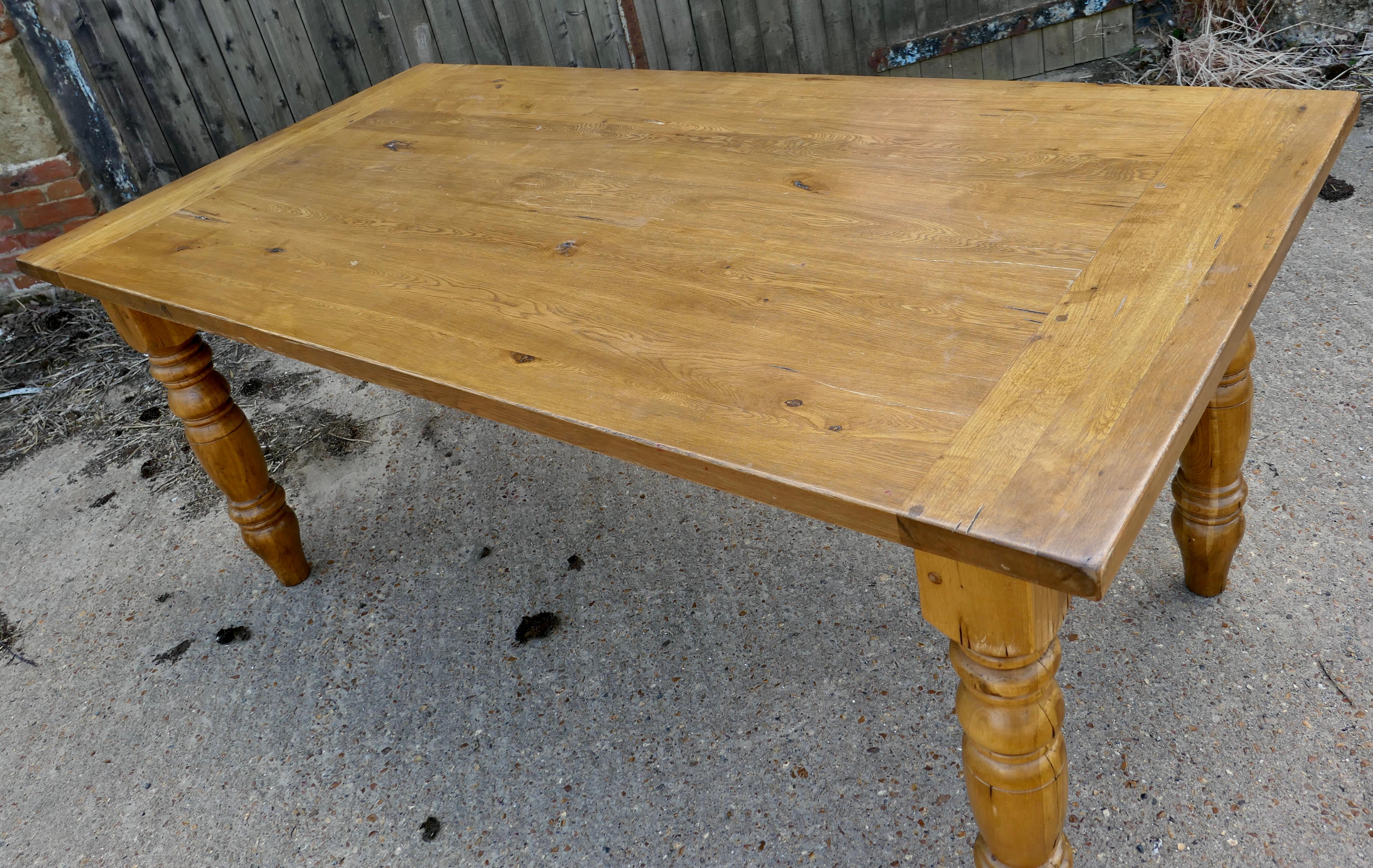 oak farmhouse dining table