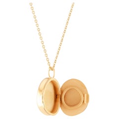 Good Vibes Locket 18k Solid Gold