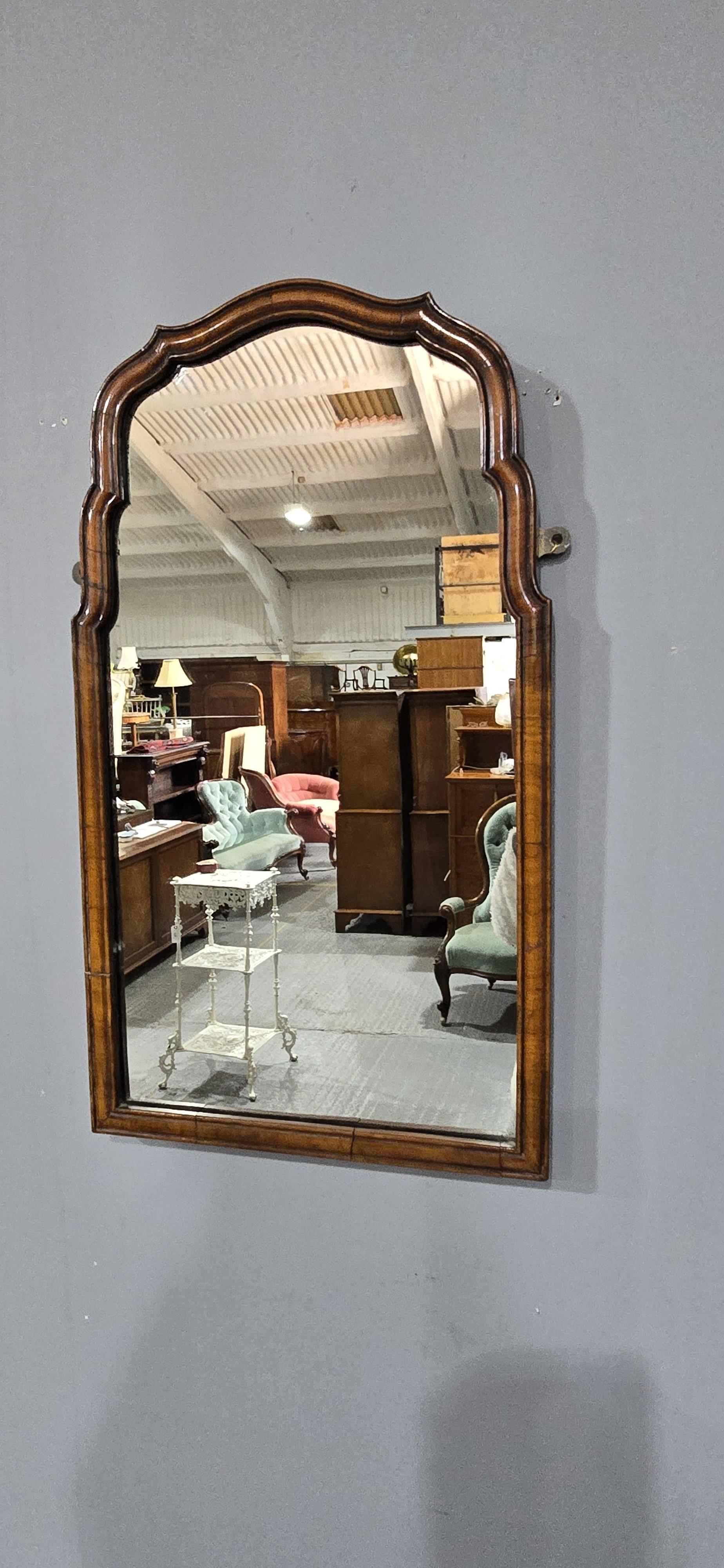 19th Century Good Victorian Walnut Mirror For Sale