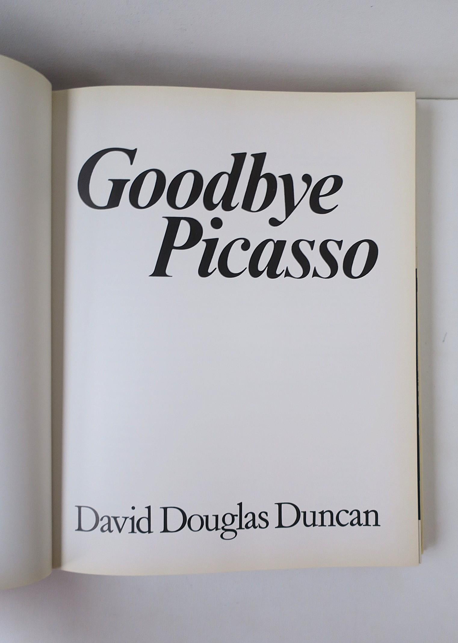 Modern Goodbye Picasso Book, First Edition, New York, 1974 For Sale