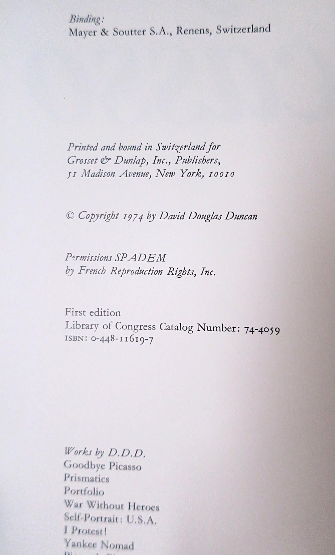 20th Century Goodbye Picasso Book, First Edition, New York, 1974 For Sale