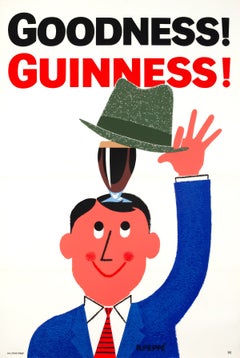 „Goodness Guinness“ – britisches Werbeplakat aus den 1960er Jahren, Peppe
