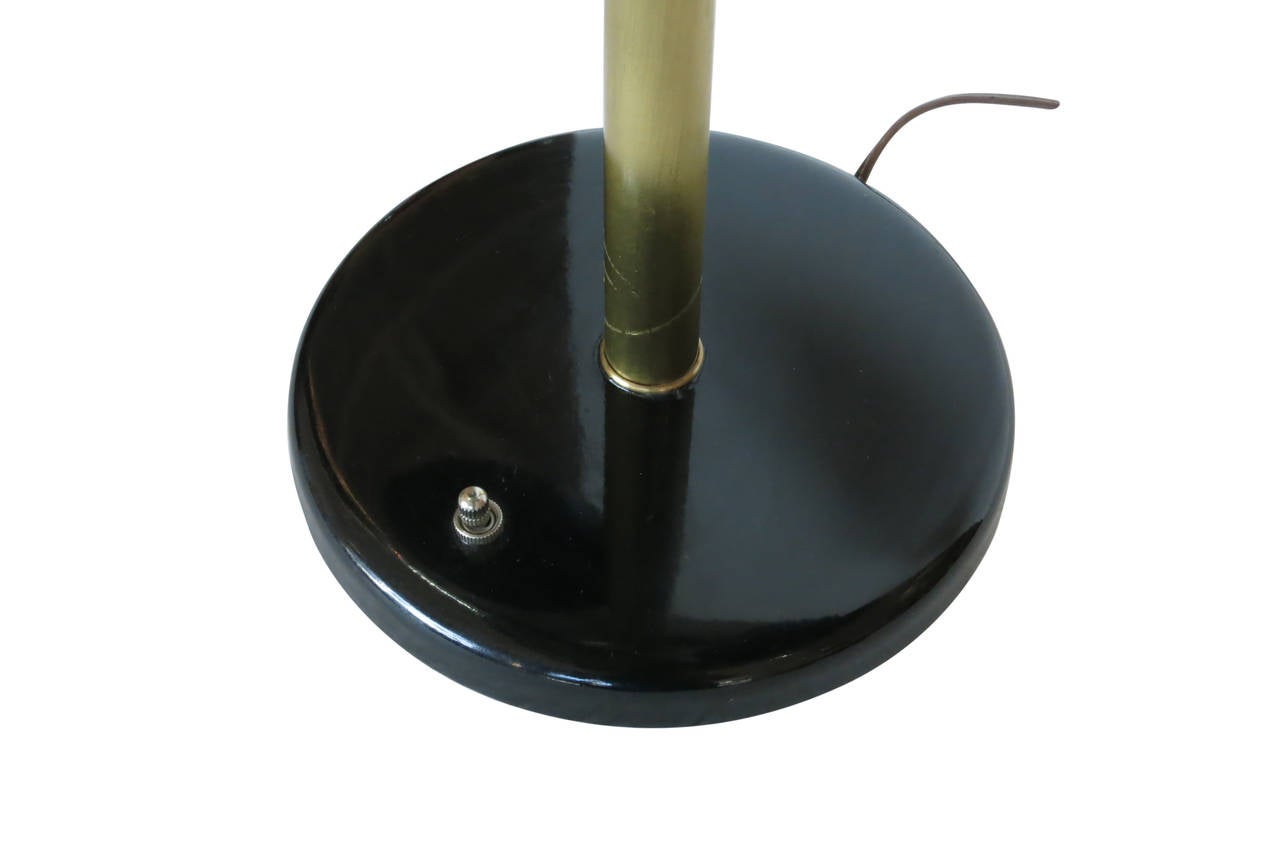 Mid-20th Century Googie Brass and Aluminum Dual Desk Lamp