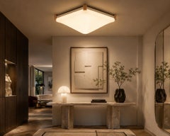 "Googie" Brass Lucite Modular Ceiling/Wall Light by Draga & Aurel for Baxter