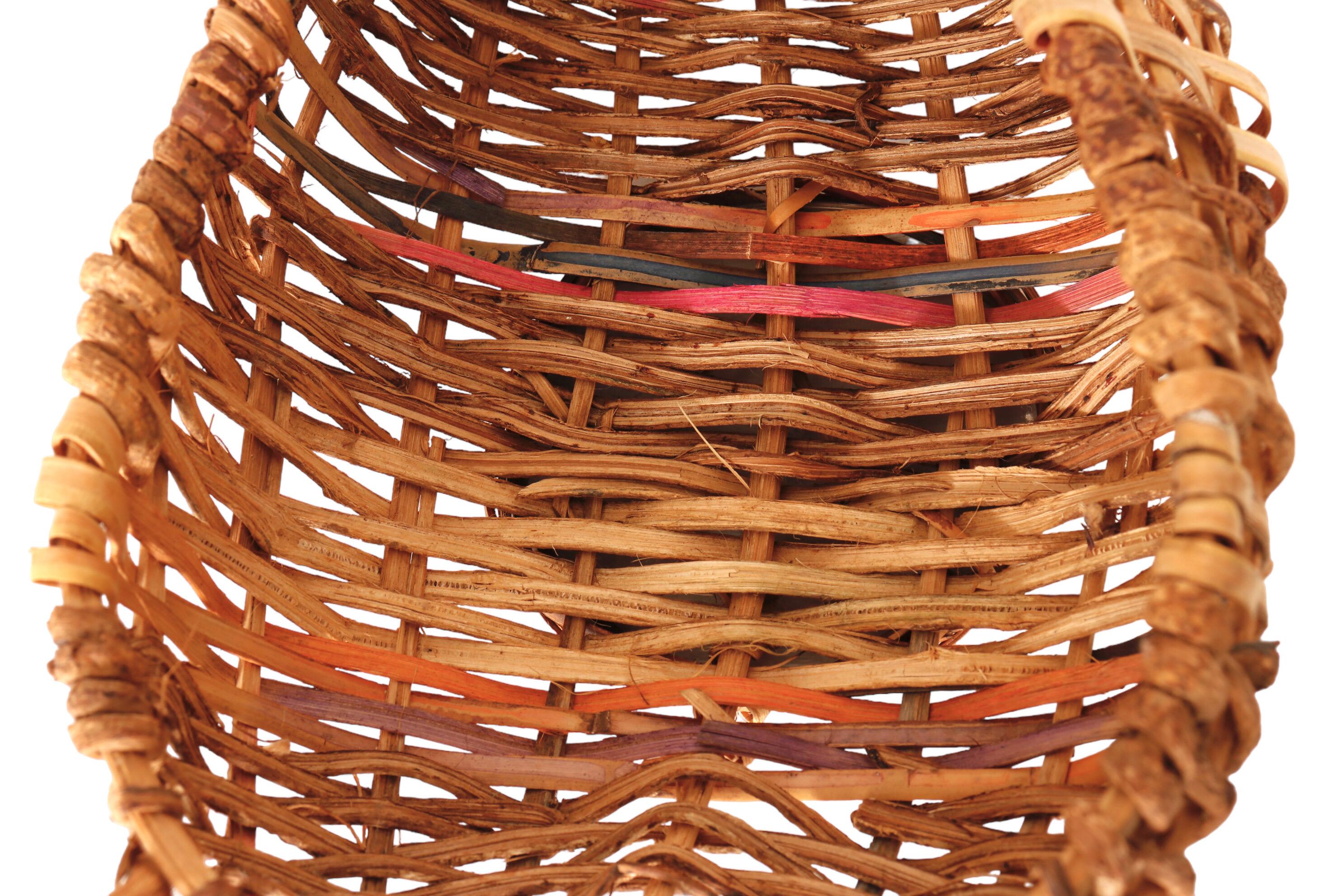 American Goose-Shaped Rattan Basket For Sale