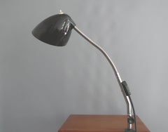 Lampada a collo d'oca, modello 11621, disegnata da Erik Kirkman-Cole per Ecko, Cecoslovacchia, anni '40.