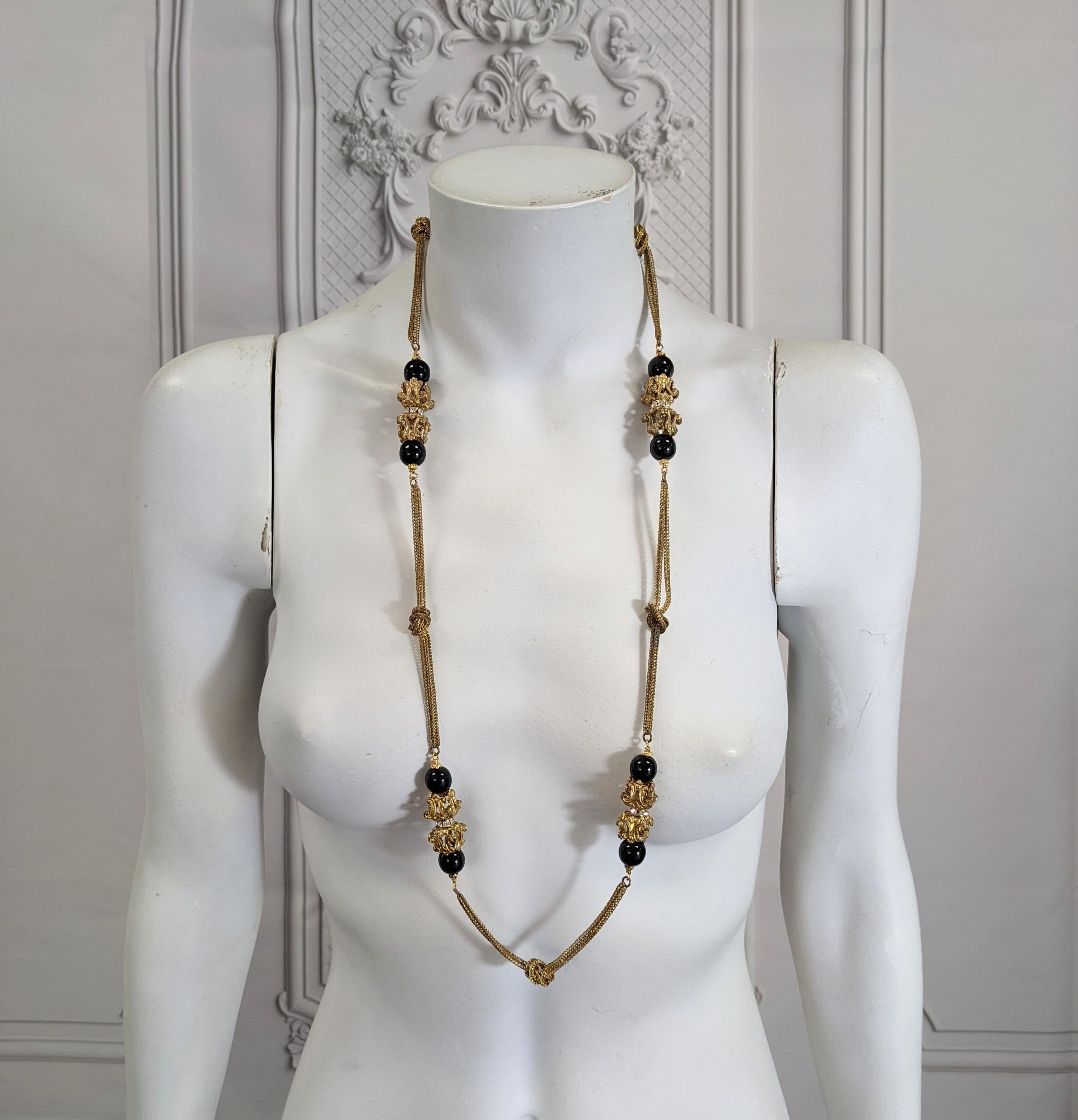 Goossens for Chanel Byzantine Sautoir Necklace For Sale 2