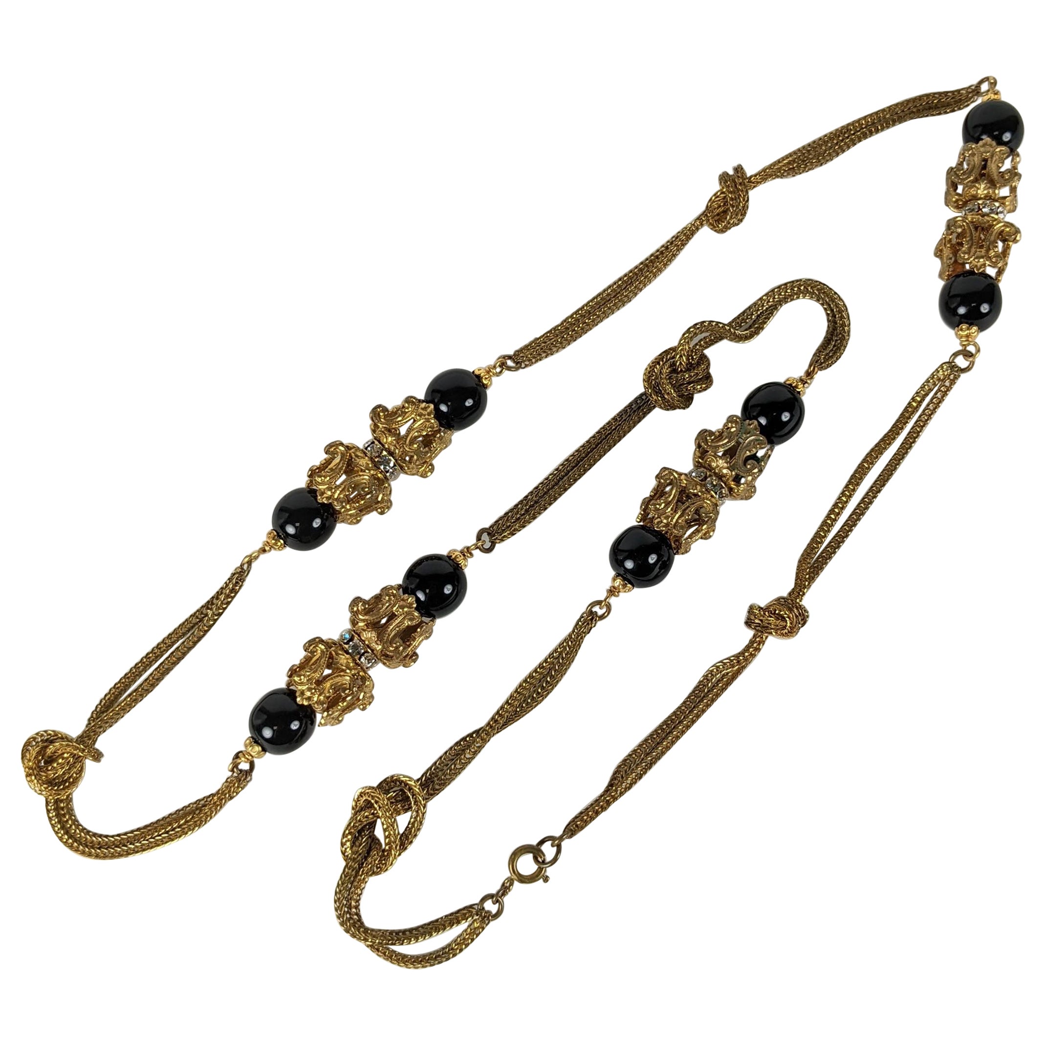 Goossens per Chanel Collana Sautoir Bizantina
