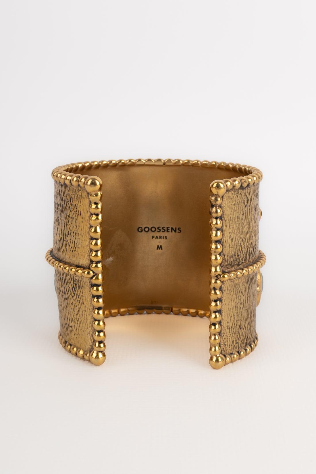 Bracelet manchette en métal doré de Goossens Pour femmes en vente