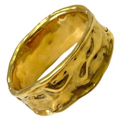 Goossens Paris 24ct Gold Dipped Brass Lutèce Cuff Bracelet