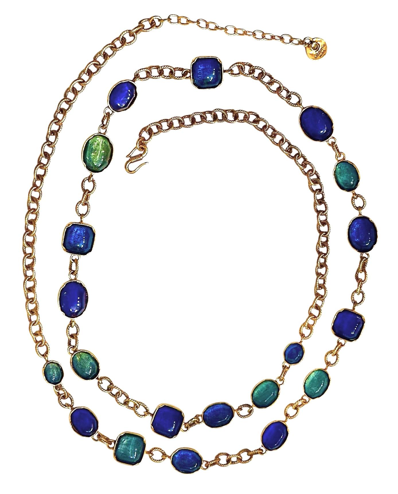 Goossens Paris Blue Harmony Necklace 10