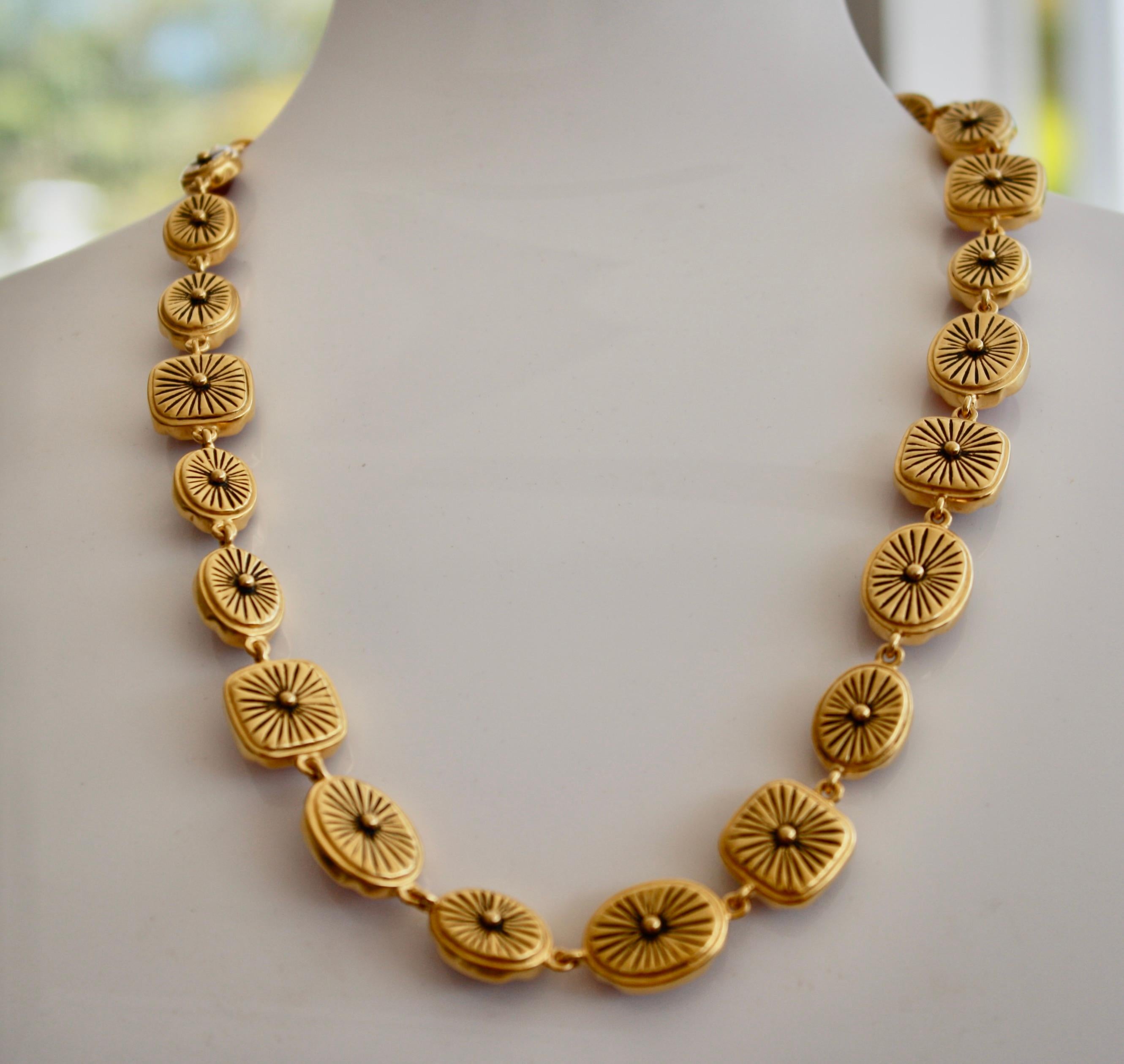 Modern Goossens Paris Blue Harmony Necklace For Sale