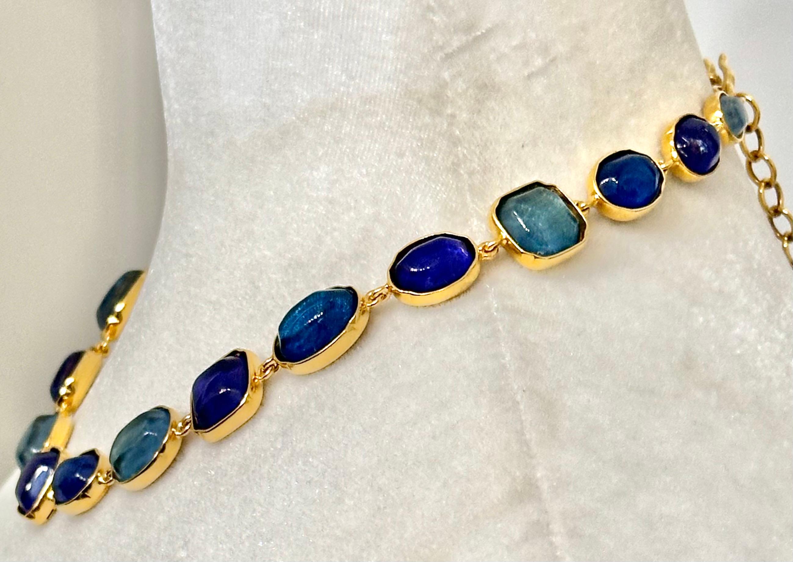 Goossens Paris Blue Harmony Necklace For Sale 1