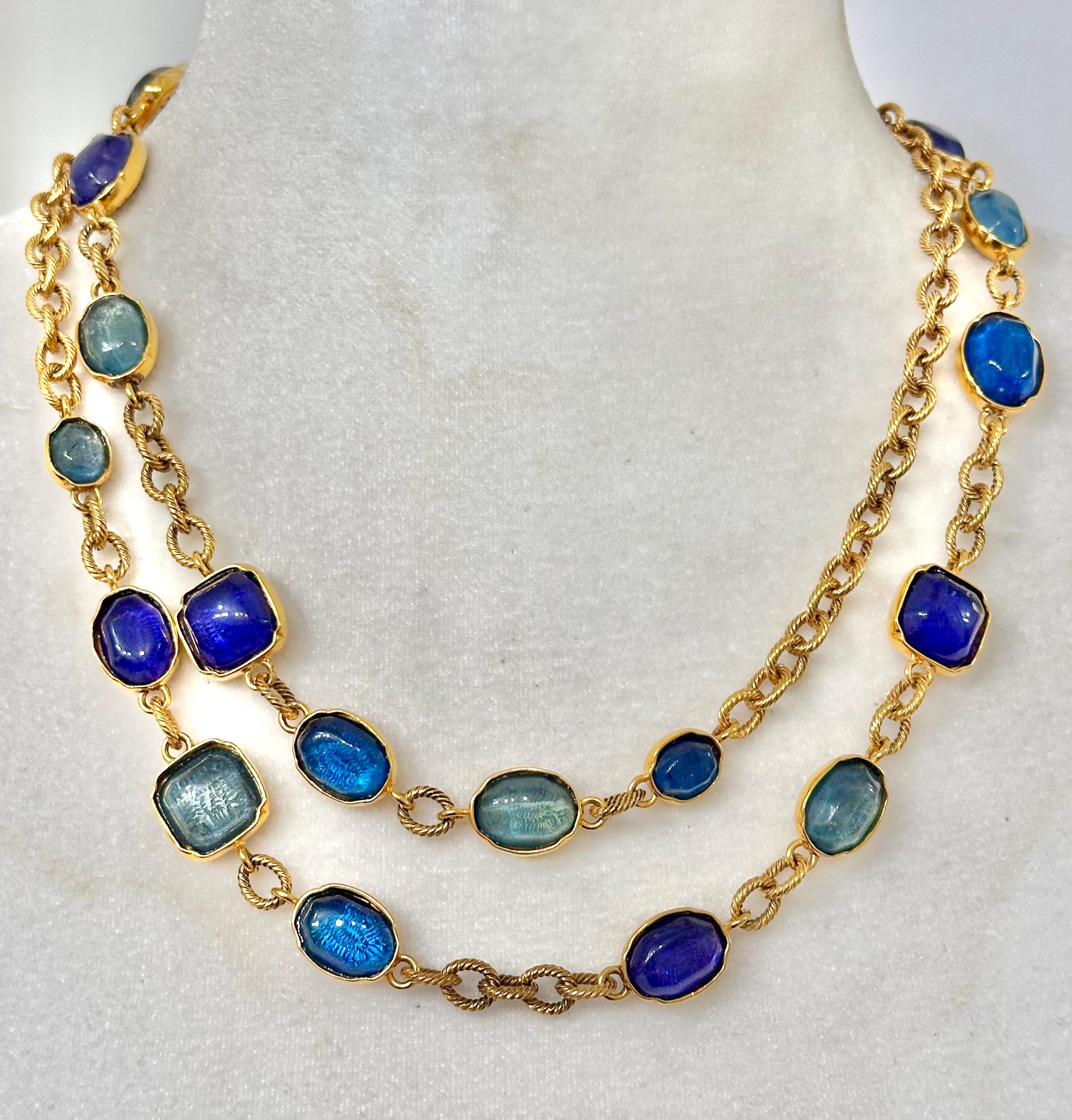 Goossens Paris Blue Harmony Necklace 2