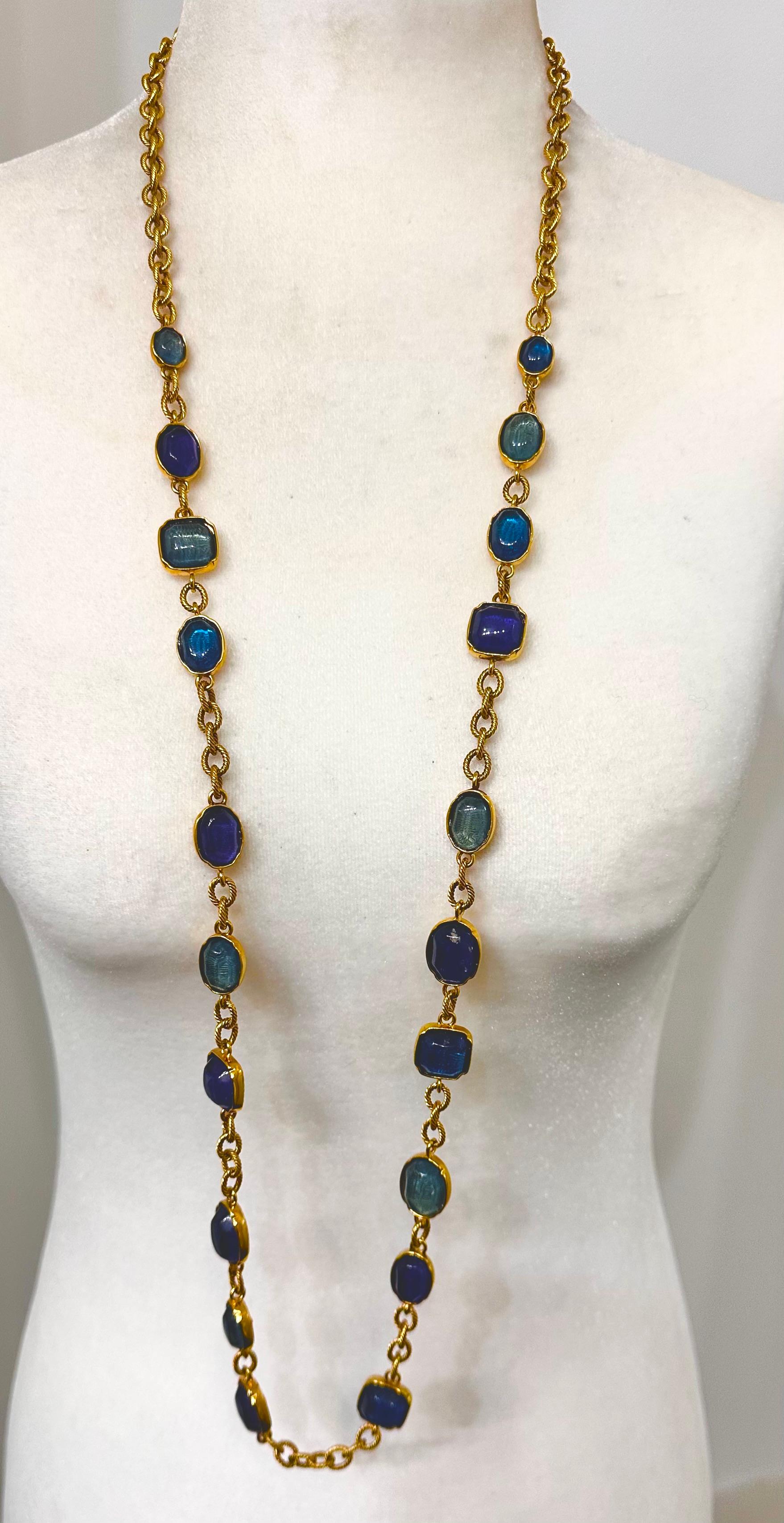 Goossens Paris Blue Harmony Necklace 3