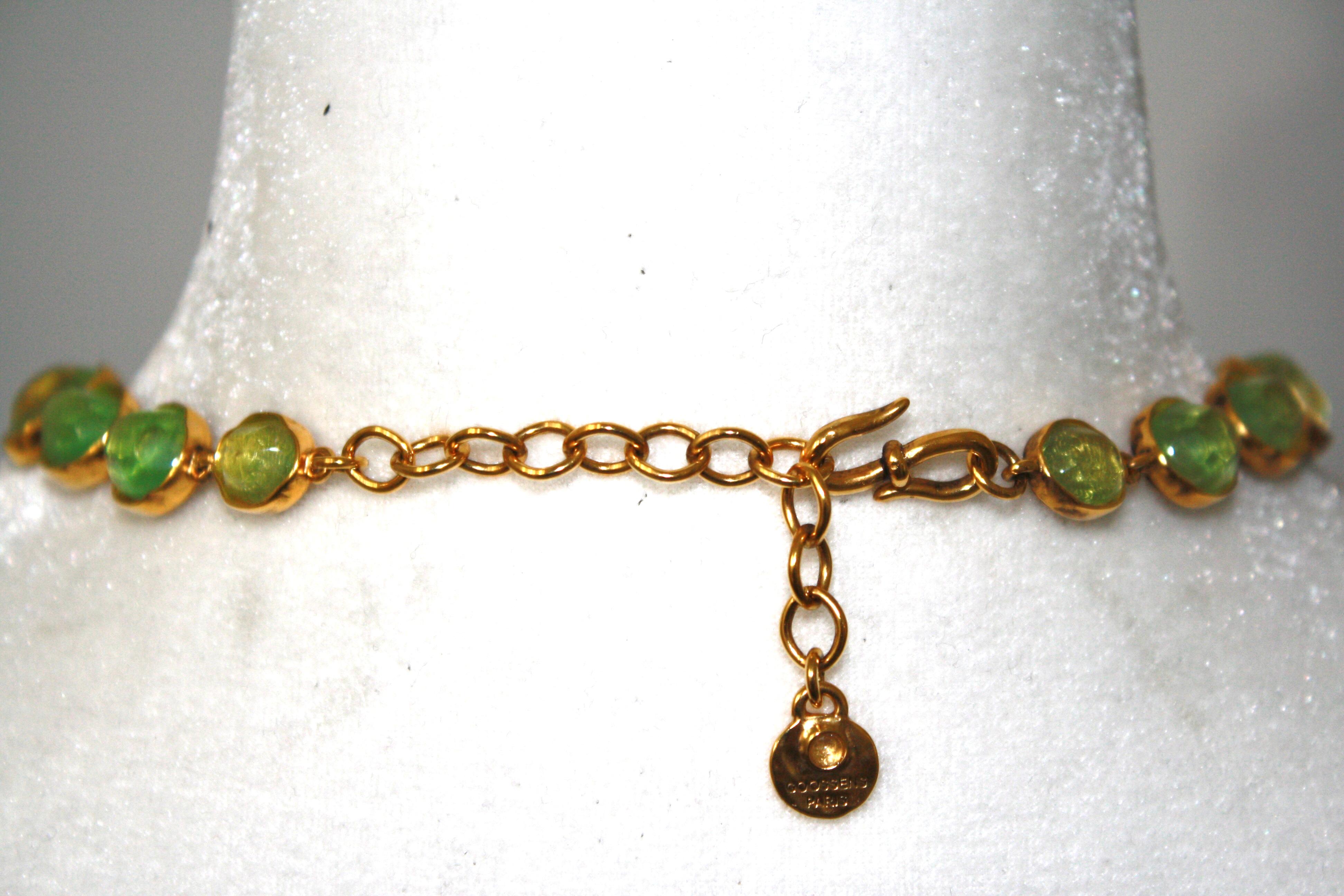 Women's or Men's Goossens Paris Cabochon Choker