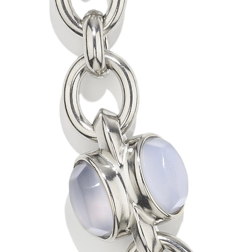 Collana in calcedonio e rutenio di Goossens Paris in vendita 5