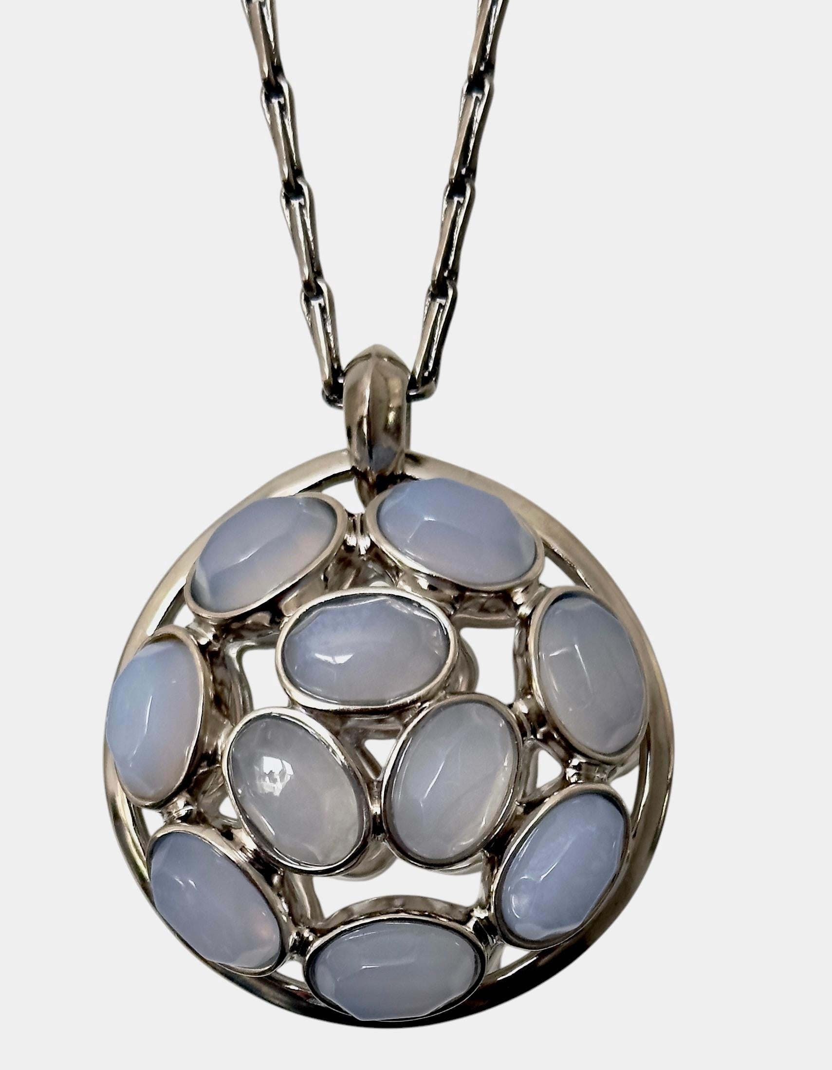 Collana in calcedonio e rutenio di Goossens Paris in vendita 1