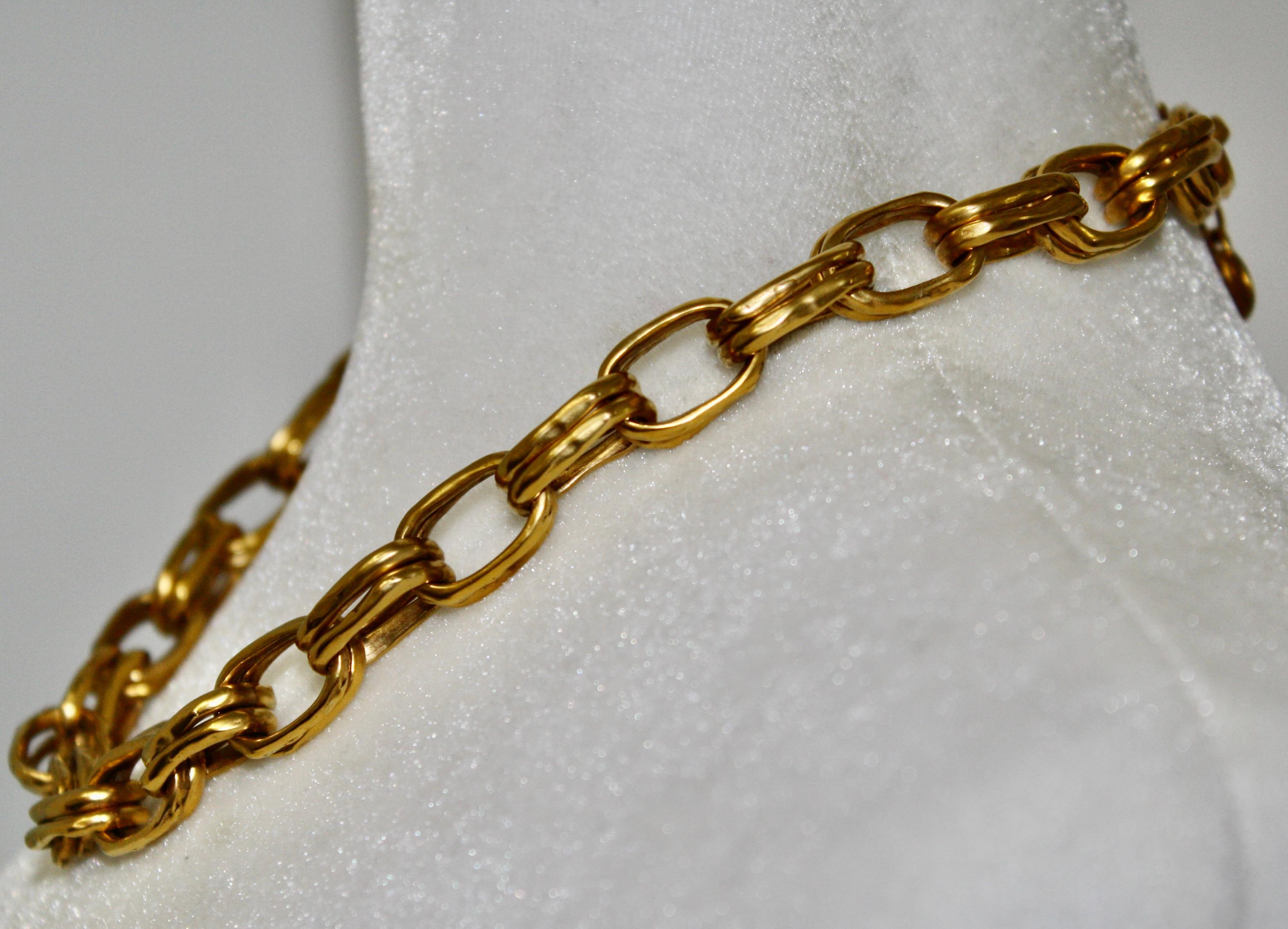 Modern Goossens Paris Double Chain Necklace