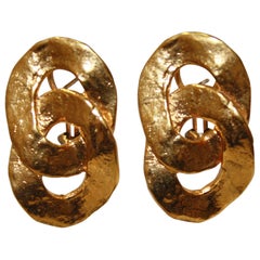 Goossens Paris Double loops Pierced Earrings