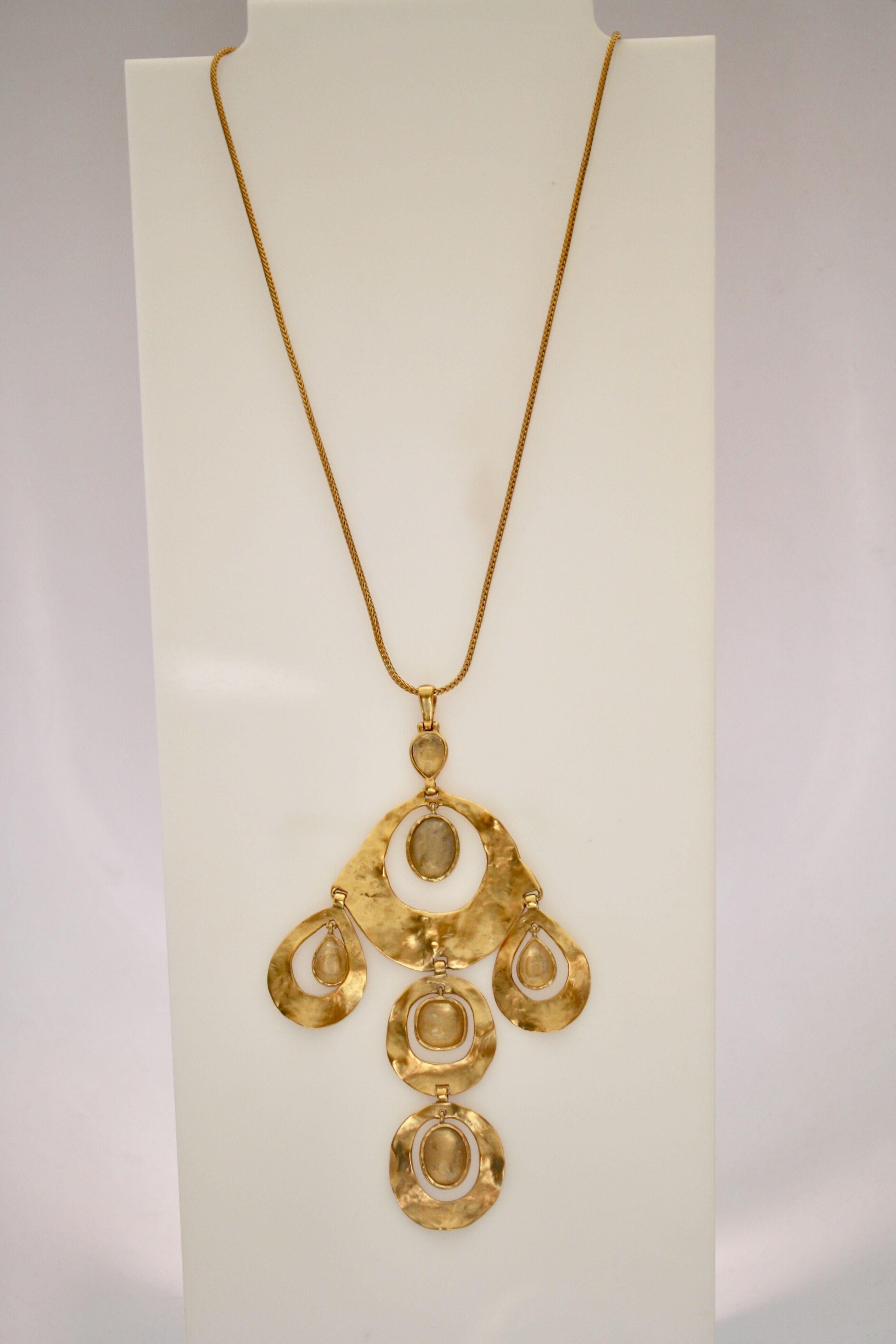 Women's Goossens Paris Gold Pendant Necklace