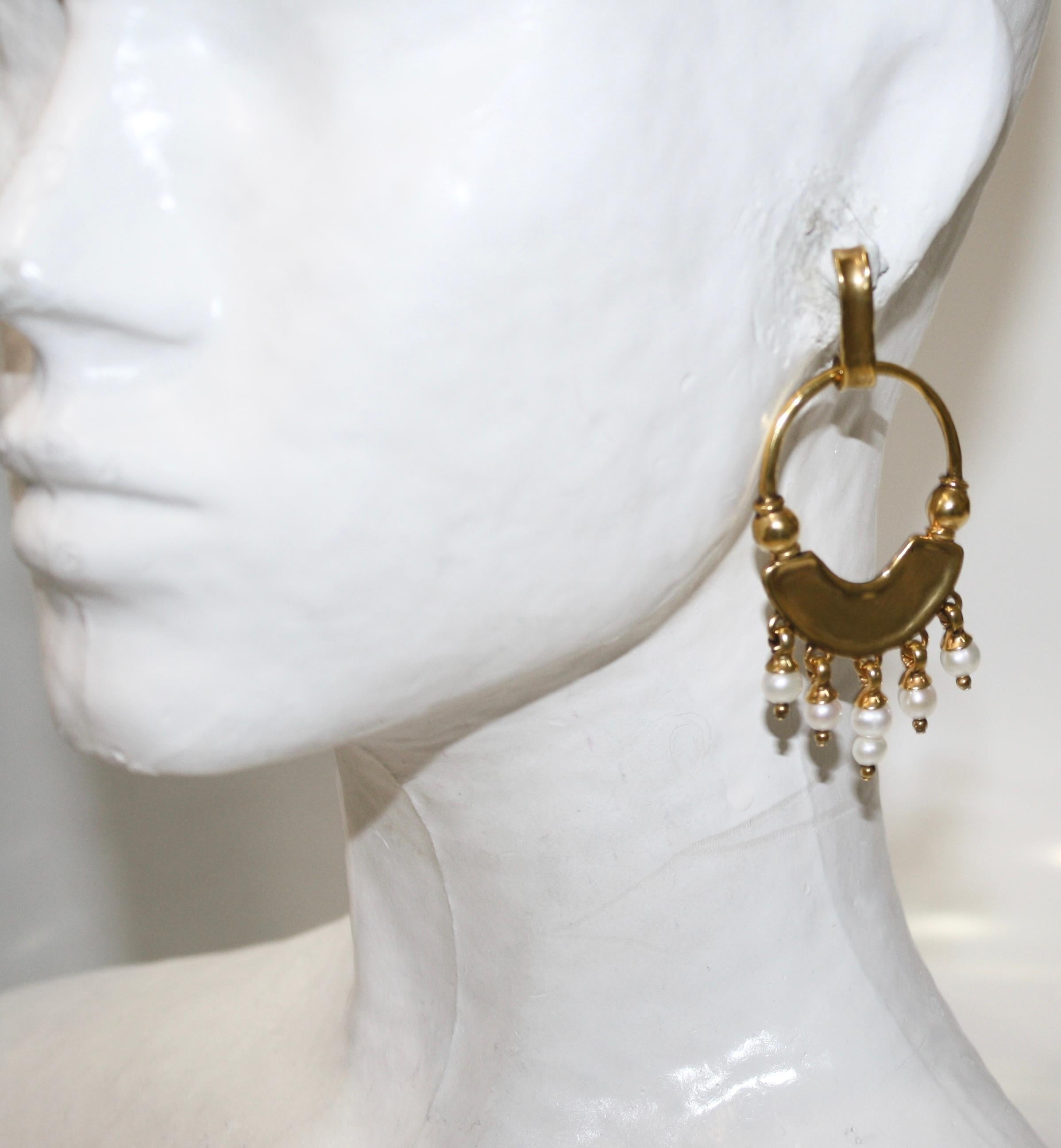 Byzantin Boucles d'oreilles Goossens-Paris Graine De Gemmes  en vente