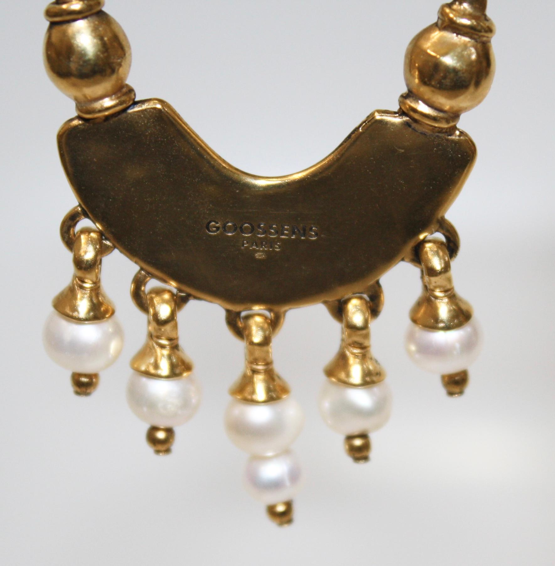 Goossens-Paris Graine De Gemmes Loop Earrings For Sale 1