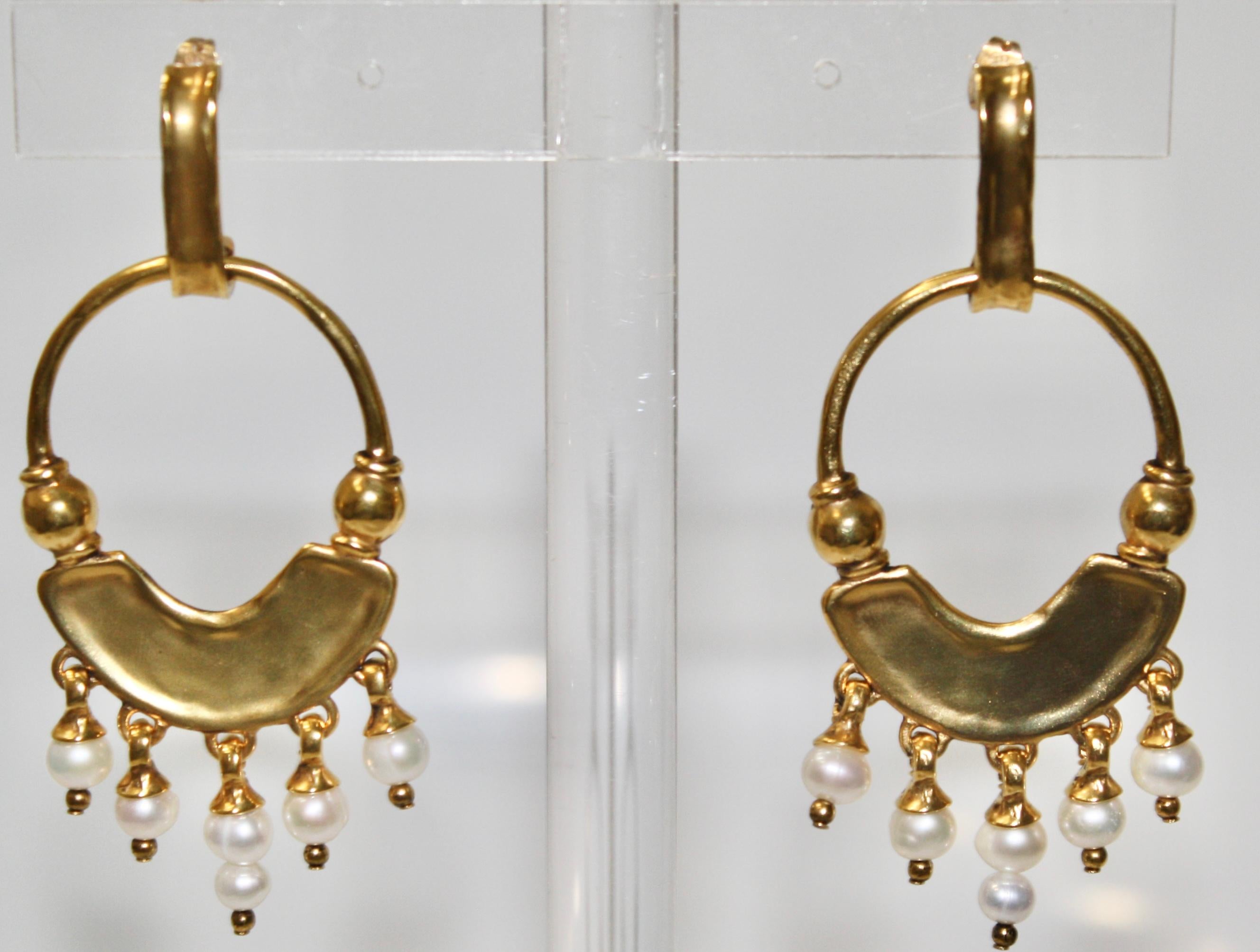 Goossens-Paris Graine De Gemmes Loop Earrings For Sale 2