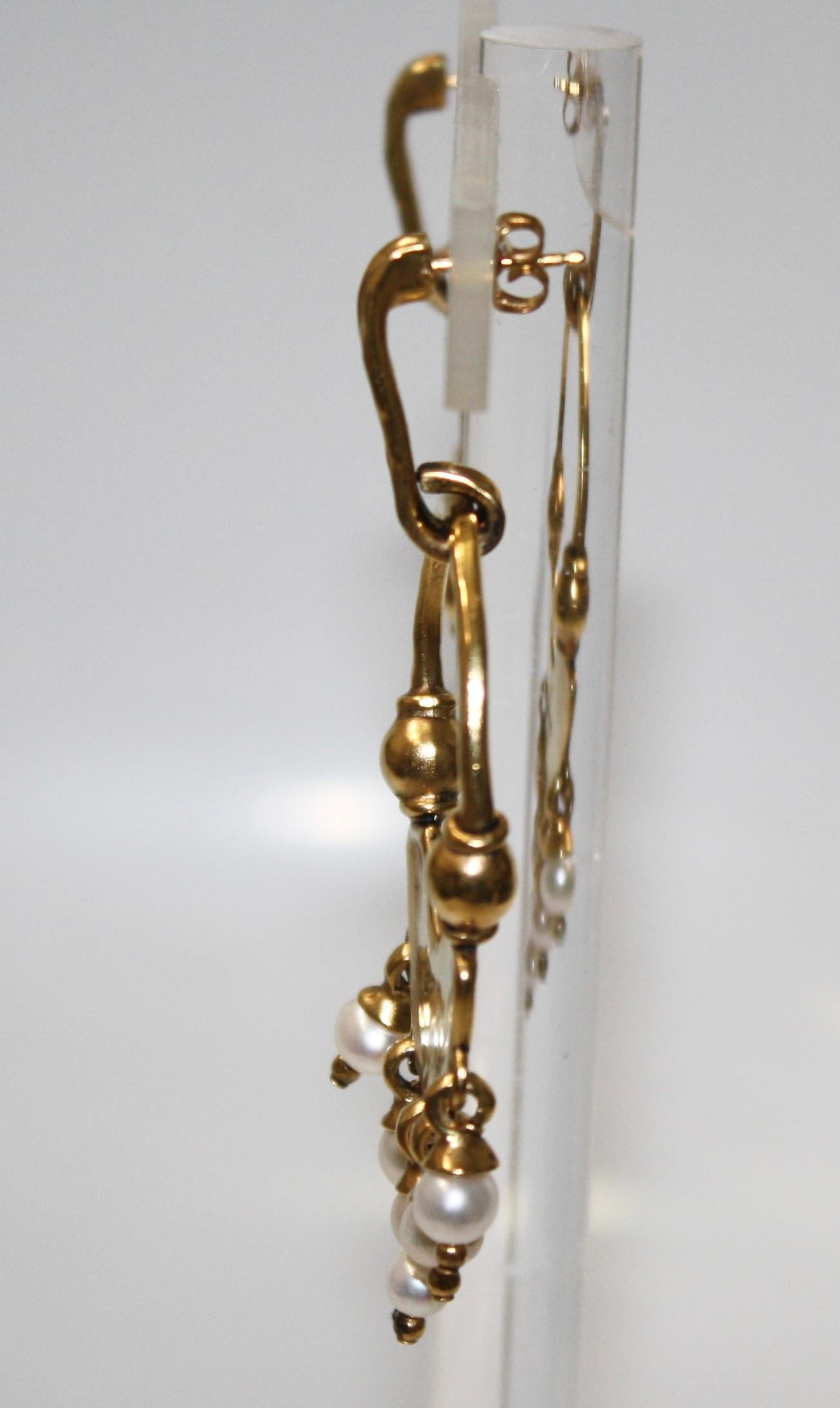 Goossens-Paris Graine De Gemmes Loop Earrings For Sale 3
