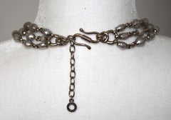 Goossens Paris Grey Pearls Choker