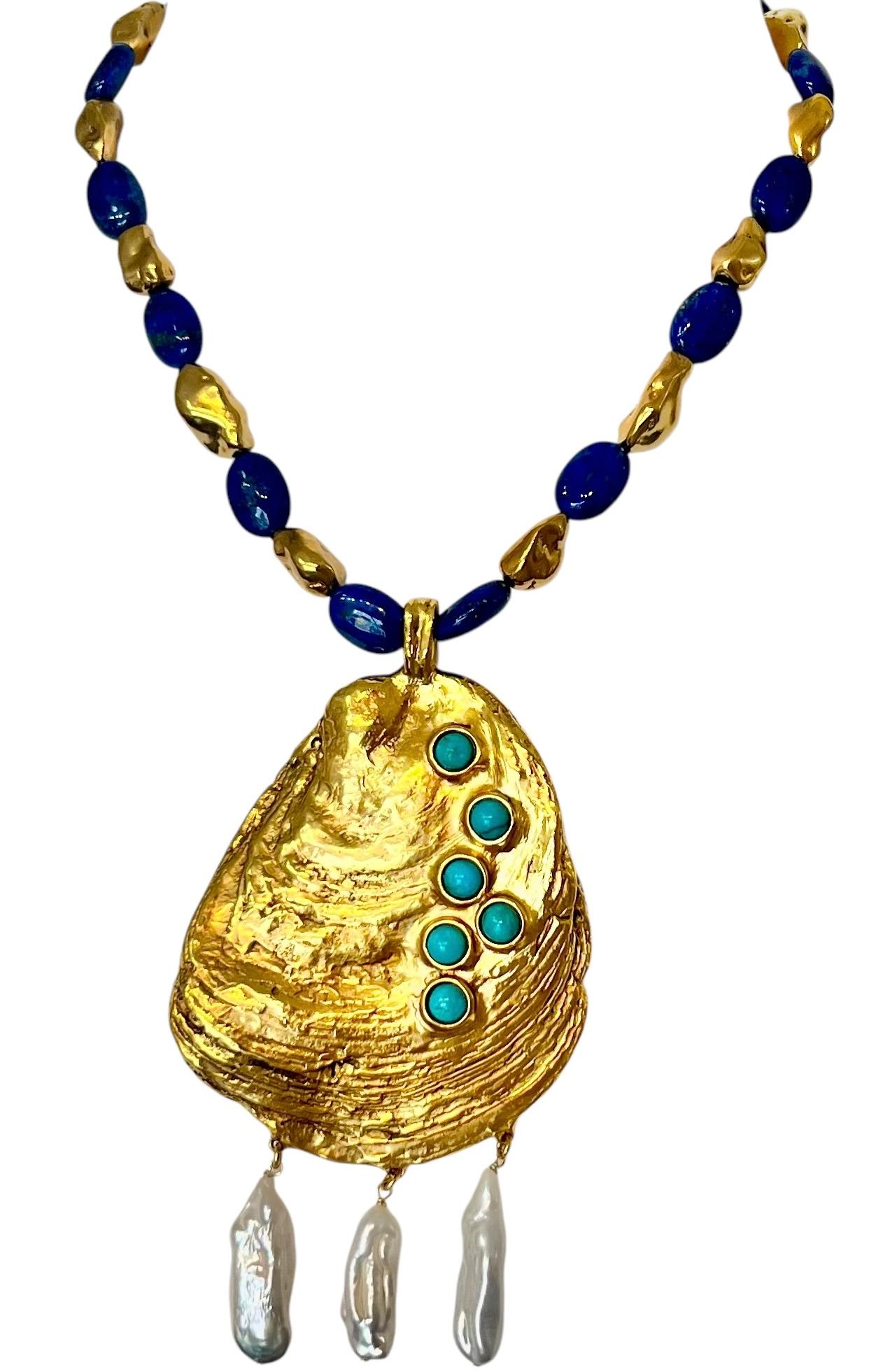 Collar de Concha Grande Goossens Paris en Nuevo estado para la venta en Virginia Beach, VA