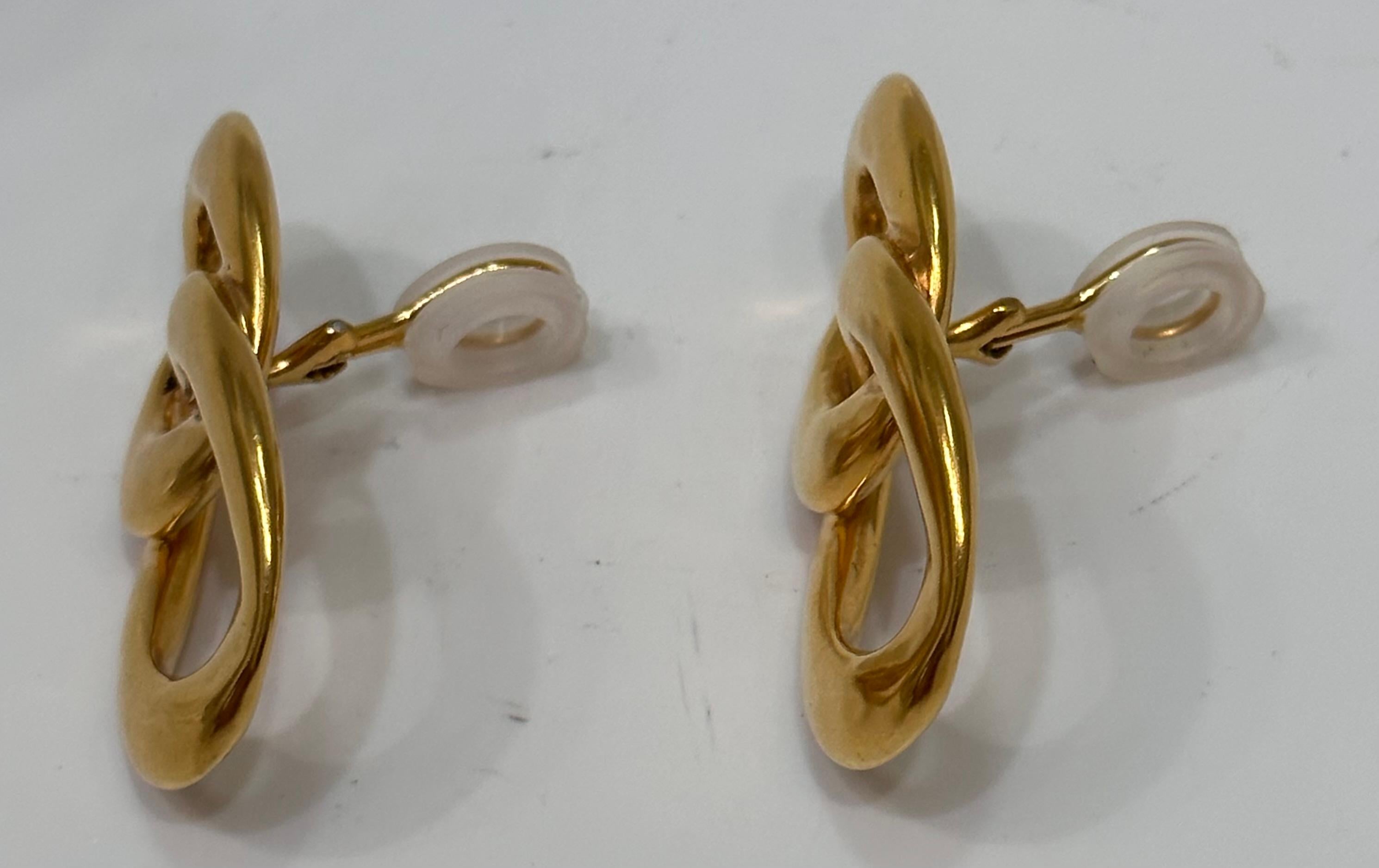 Modern Goossens Paris Lhassa Clip Earrings