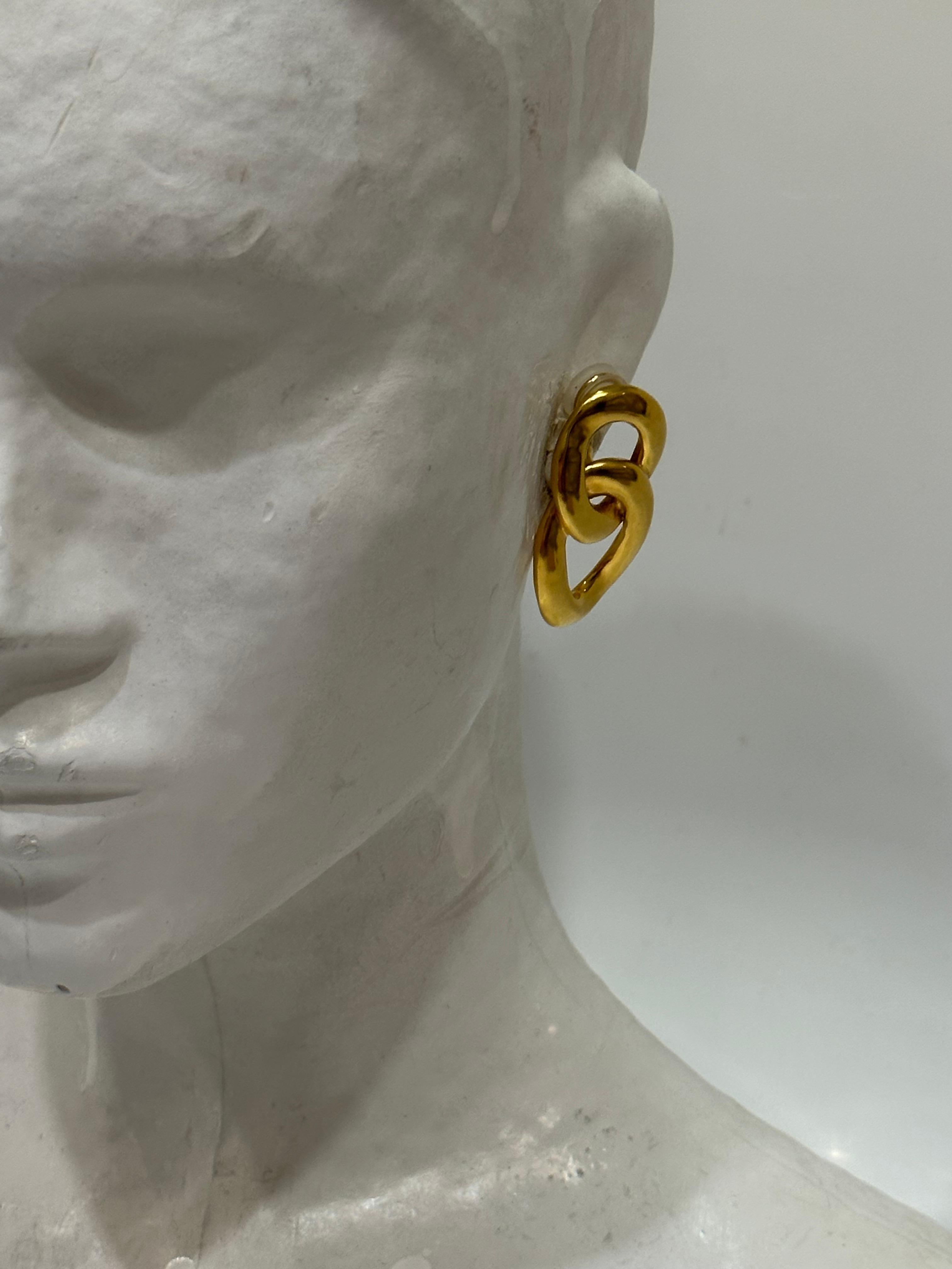 Goossens Paris Lhassa Clip Earrings  In New Condition In Virginia Beach, VA