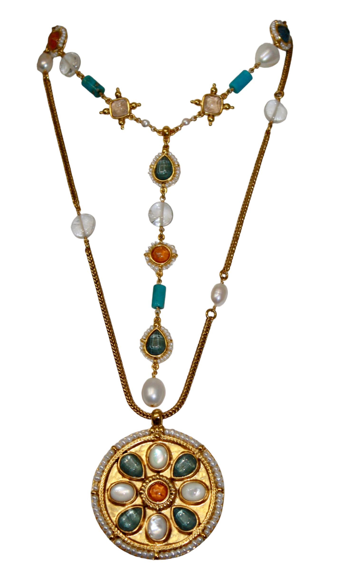 Goossens Paris Long Venise Pendentif en vente 1