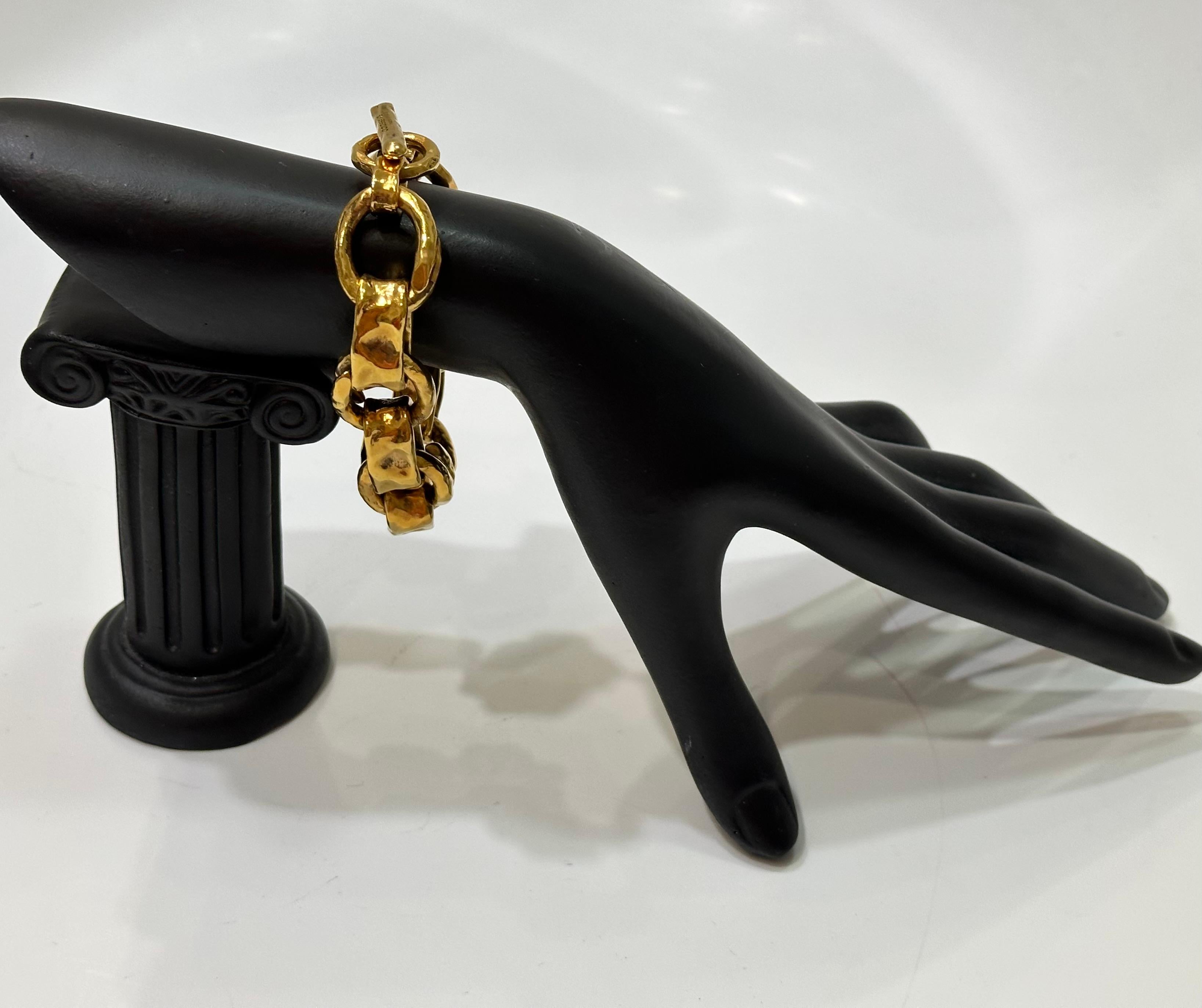 Women's or Men's Goossens -Paris Lutece Link Bracelet  For Sale