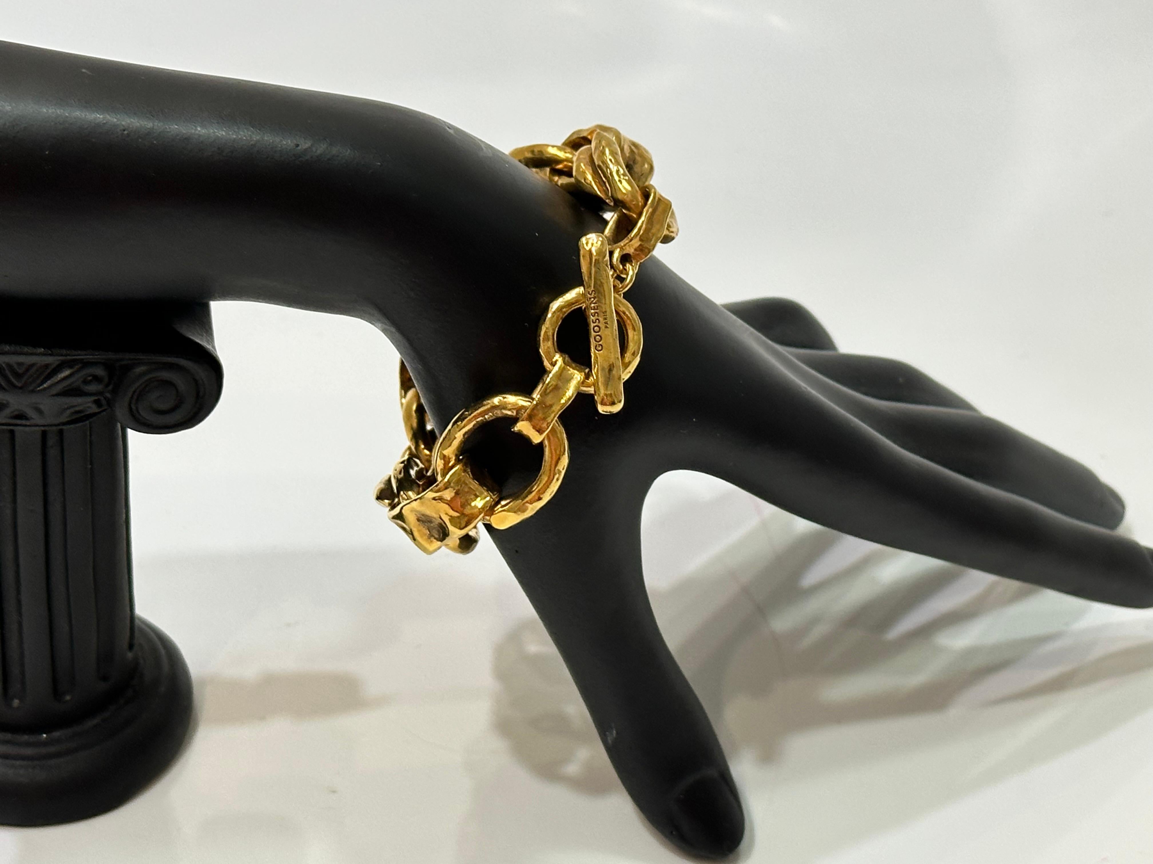 Goossens -Paris Lutece Link Bracelet  For Sale 1