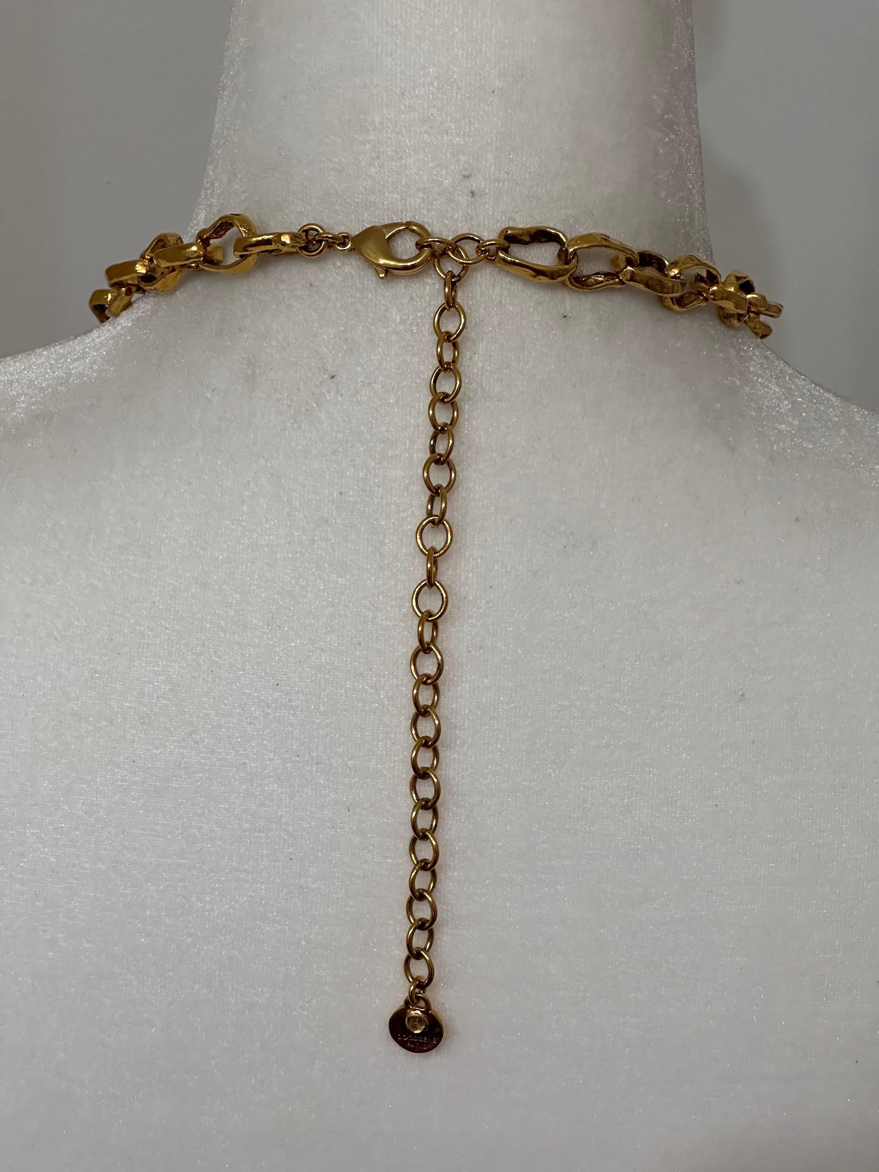 Goossens Paris Lutece Long Necklace In New Condition For Sale In Virginia Beach, VA