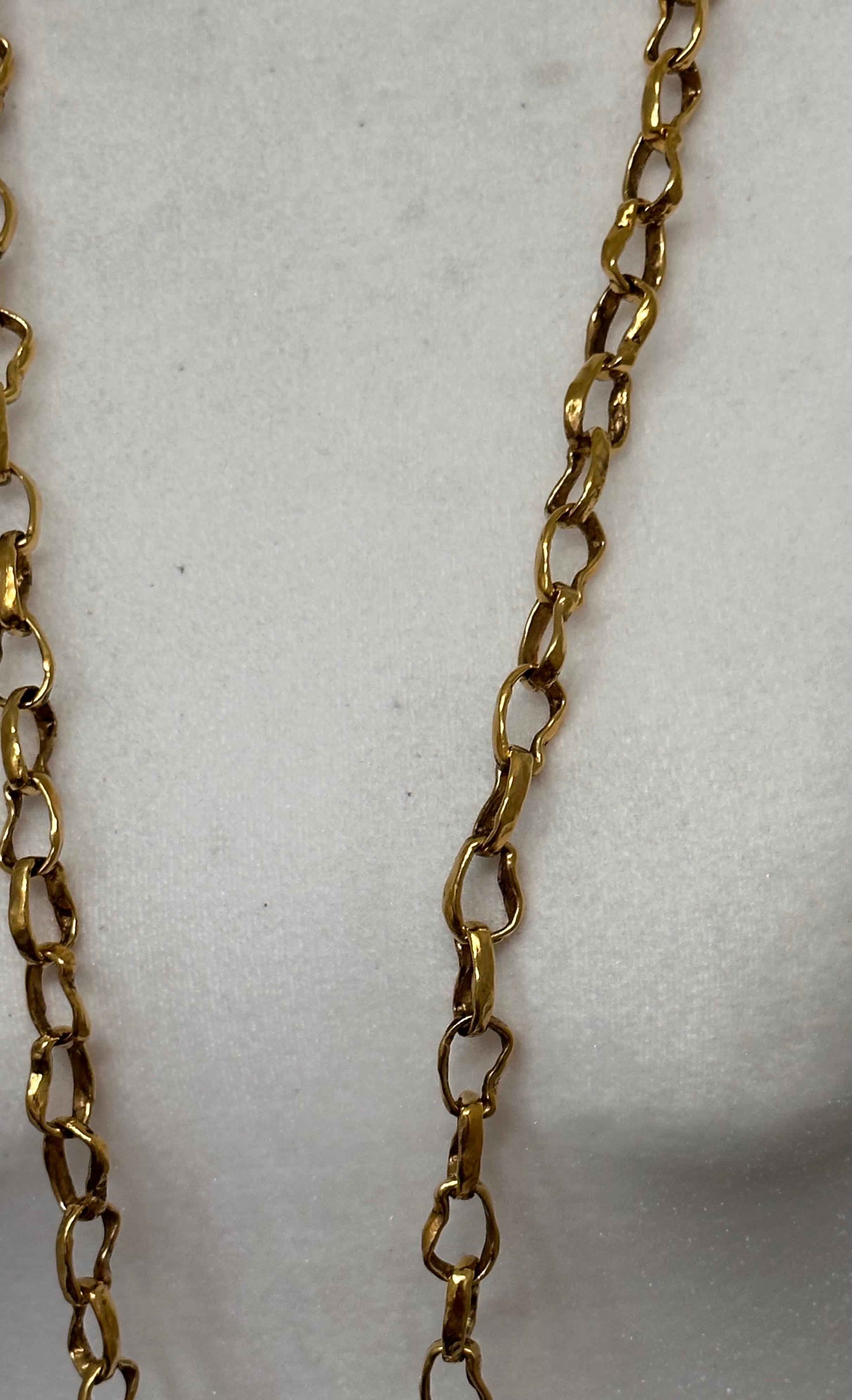 Women's or Men's Goossens Paris Lutece Long Necklace For Sale