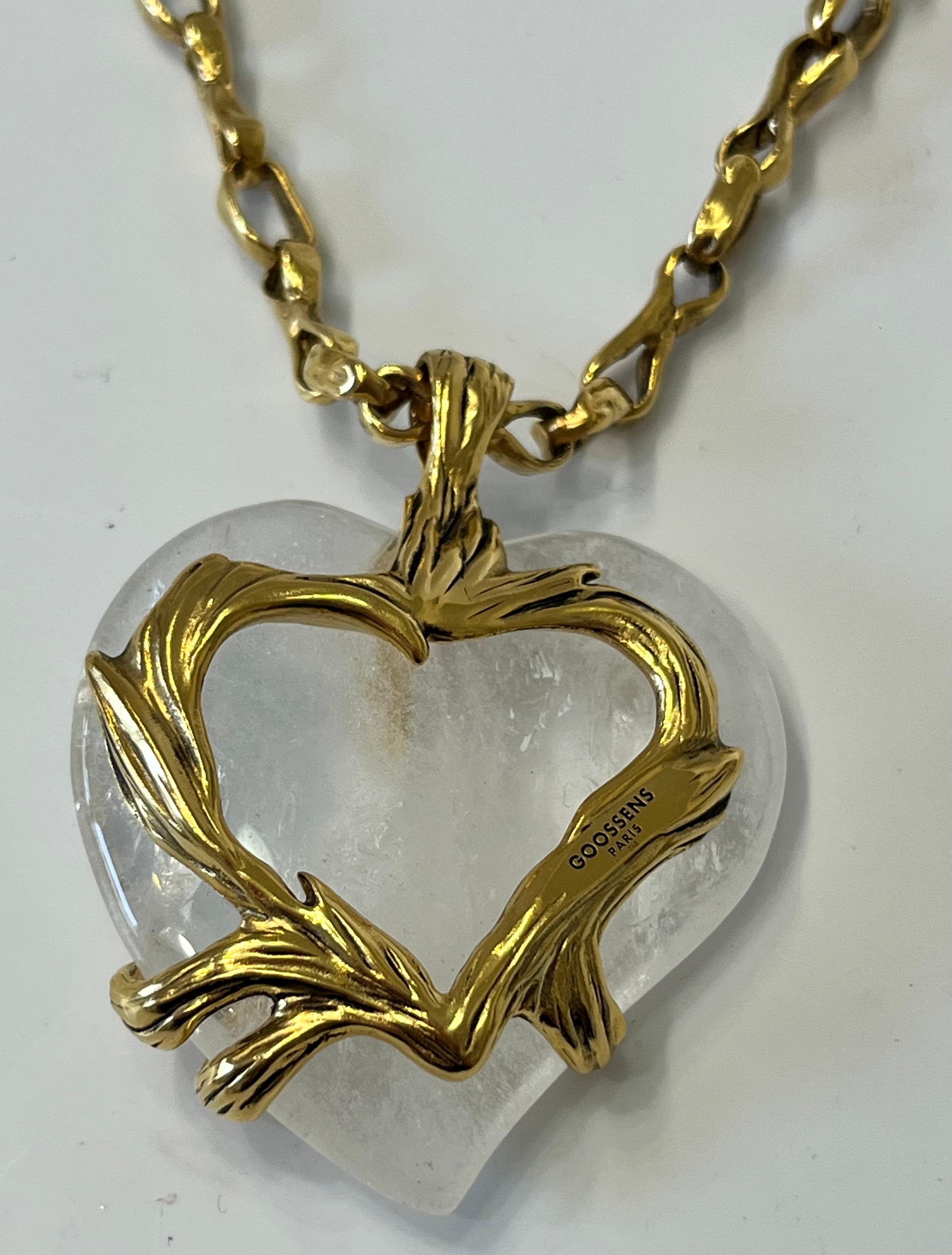 Goossens Paris Oversized Precious Heart Necklace im Angebot 4