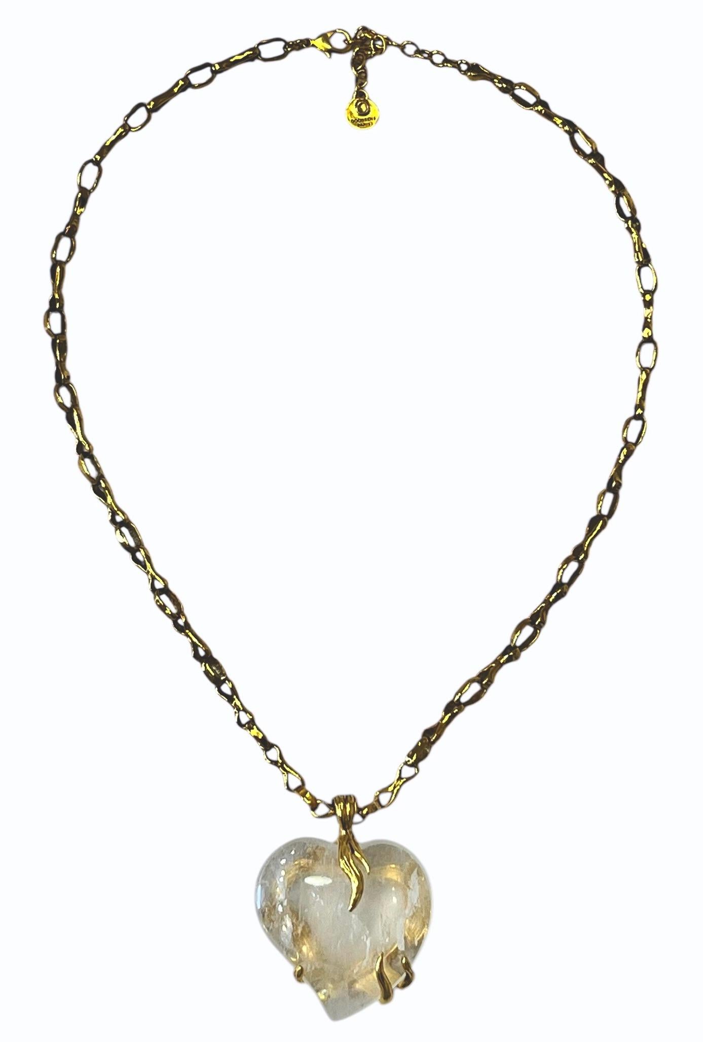 Goossens Paris Oversized Precious Heart Necklace im Angebot 1