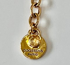 Goossens Paris 24K Gold Dipped Textured Pavot Chain Necklace