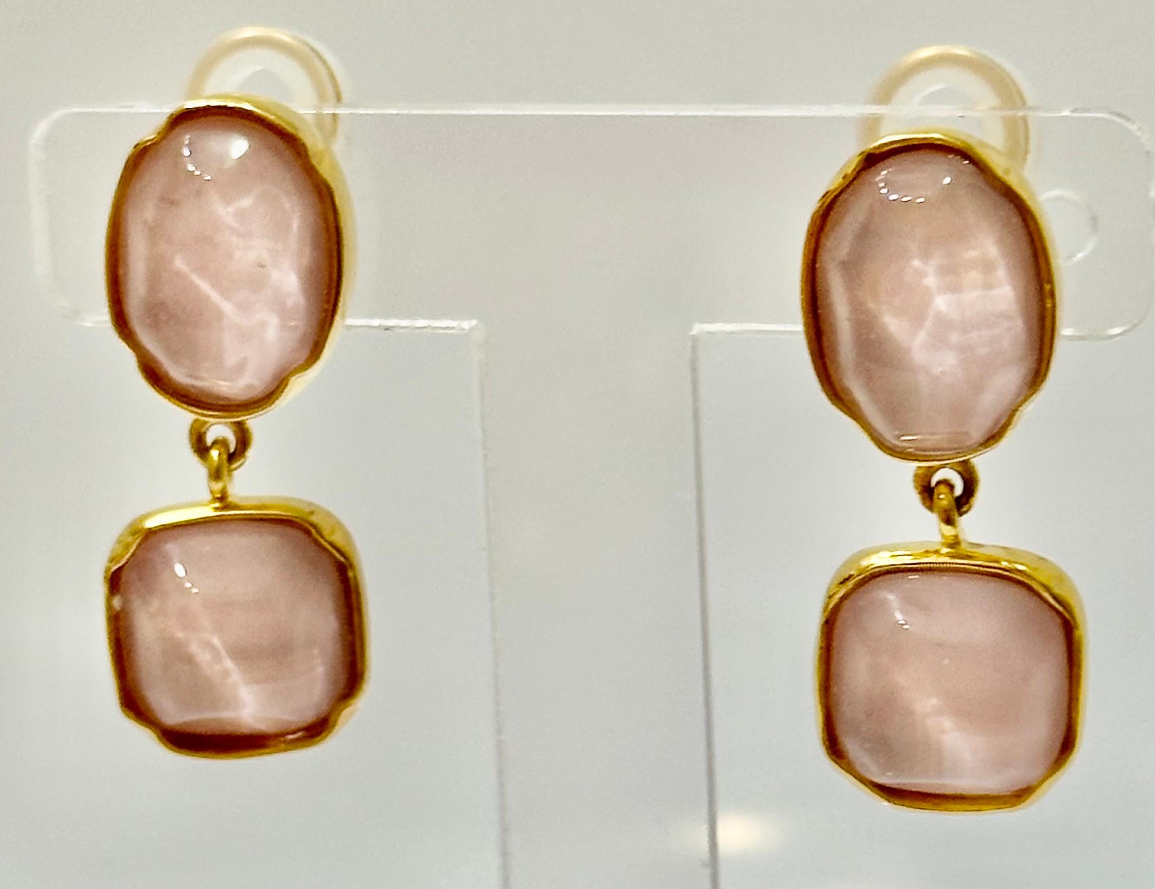 Goossens Paris Blush Pink Necklace For Sale 3