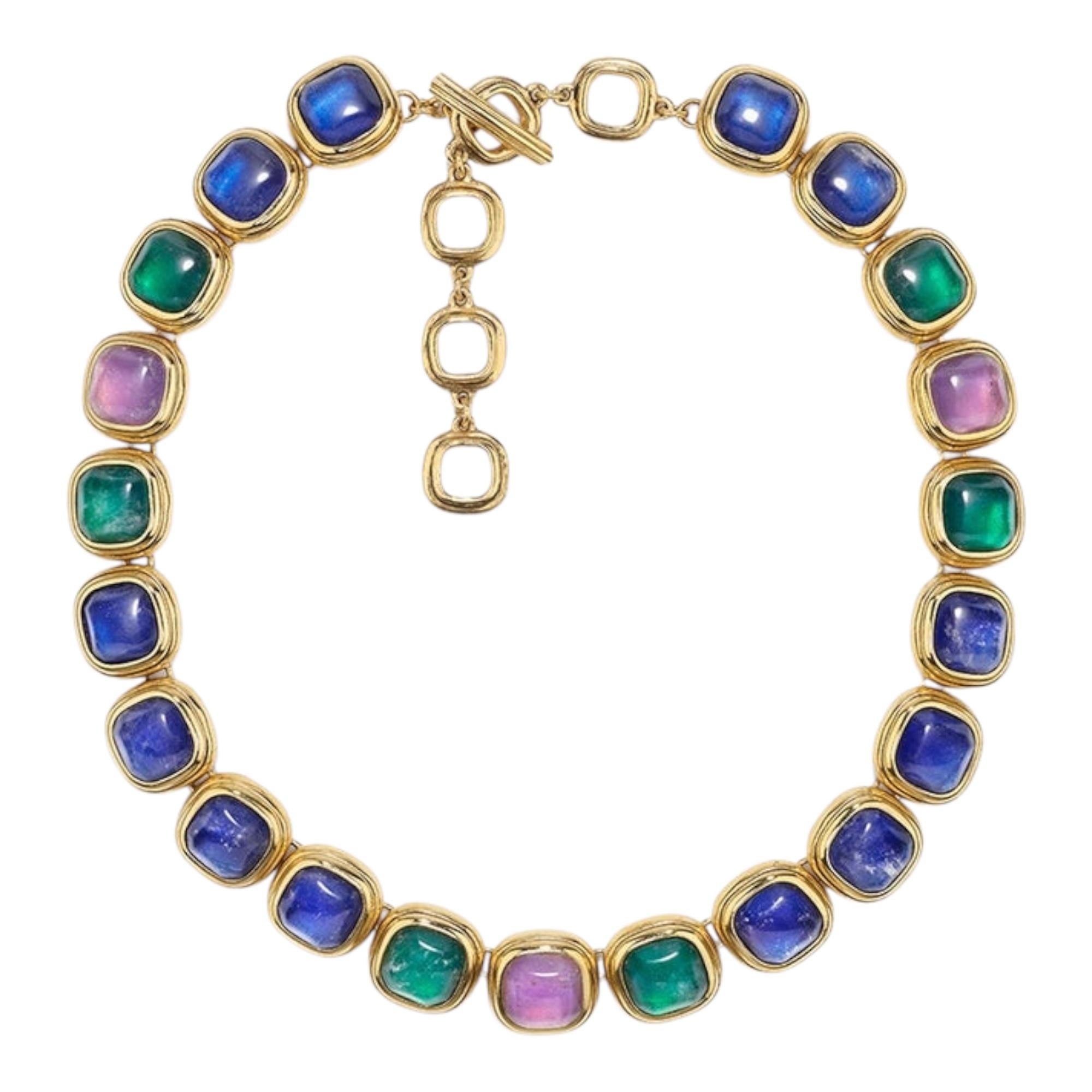 Cabochon Orecchini in cristallo di rocca Goossens Paris Renaissance Maine in vendita