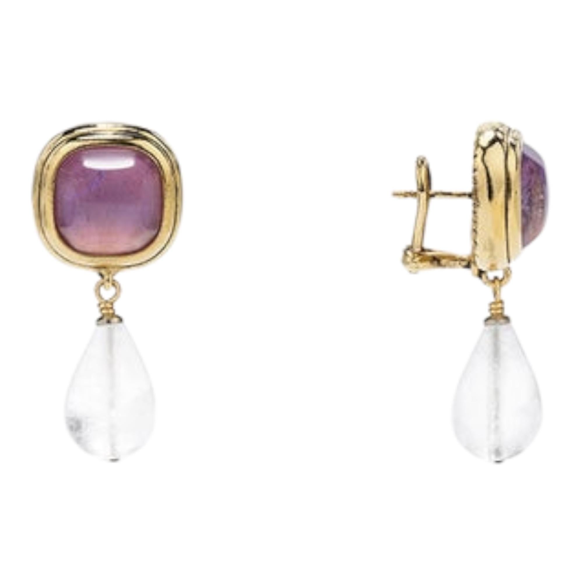 Goossens Paris Renaissance necklace in Tinted Rock Crystal en venta 4