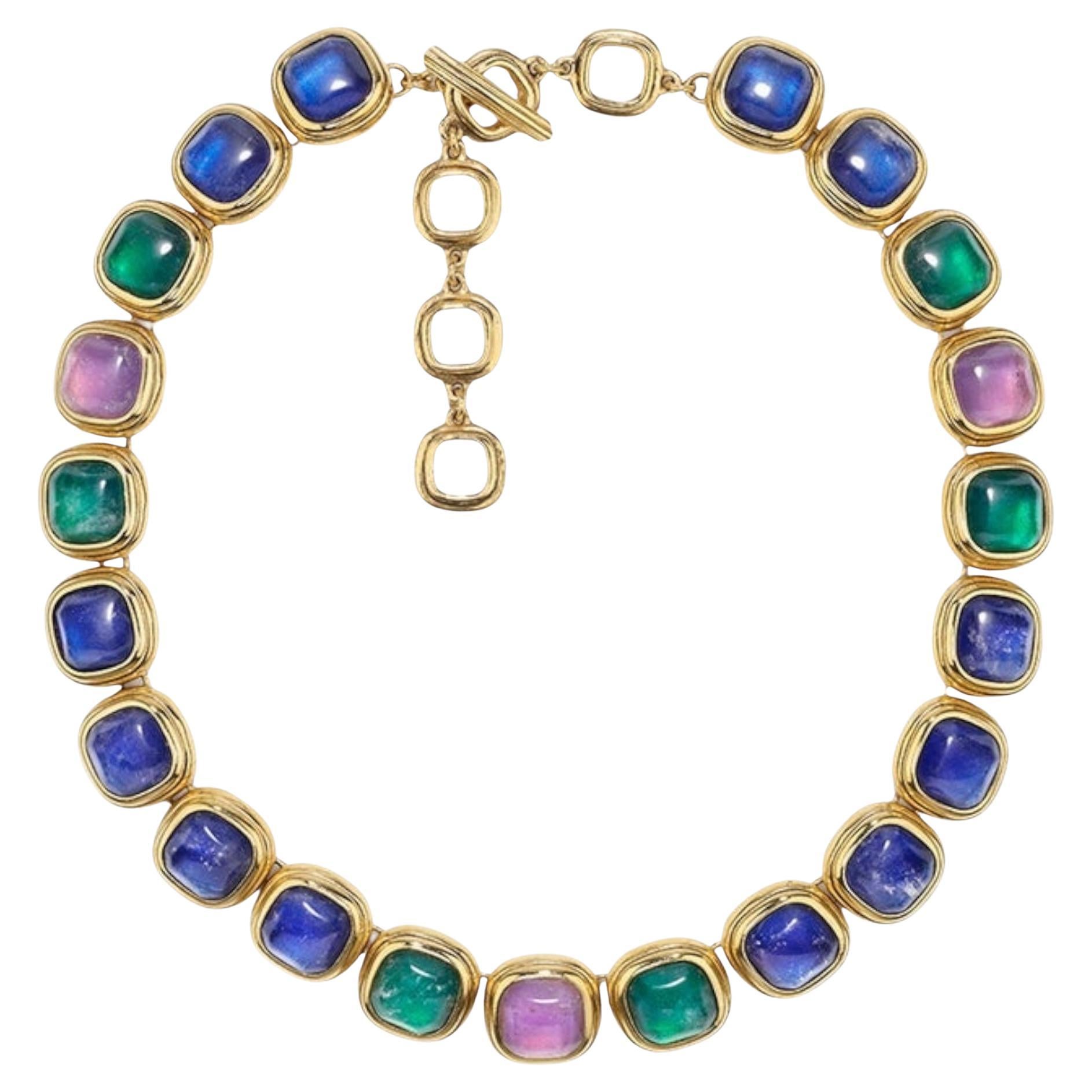 Goossens Paris Renaissance necklace in Tinted Rock Crystal