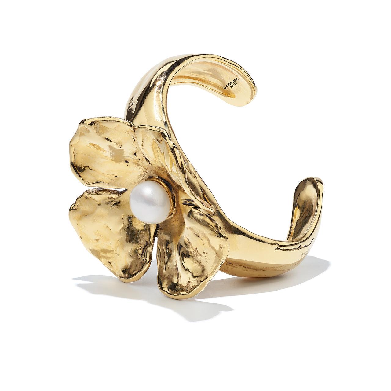 Orecchini con perle Goossens Paris Riviera Baroque in vendita 3