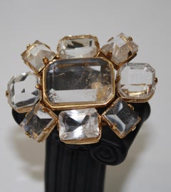 Goossens Paris Rock Crystal Brooch