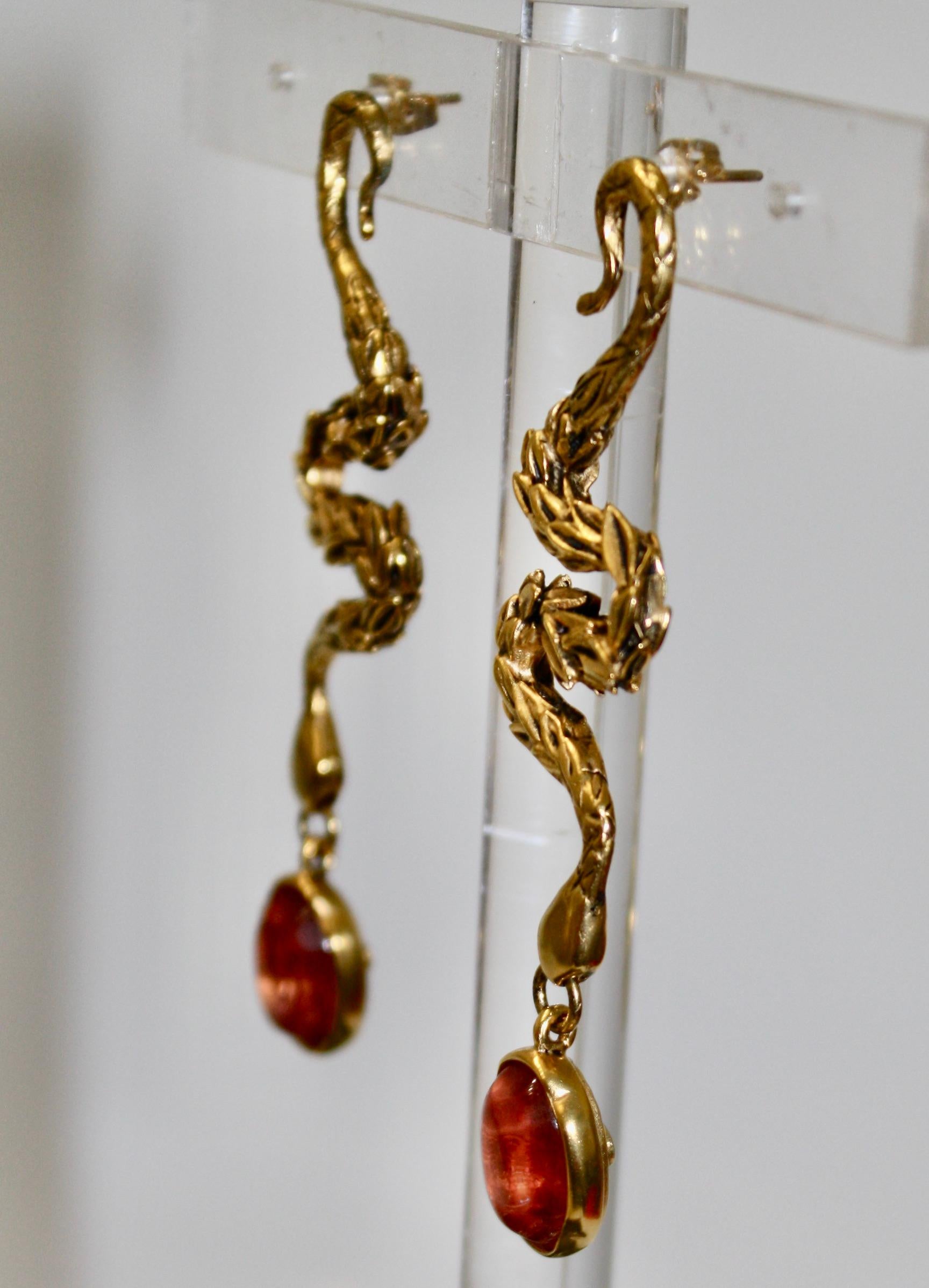 Baroque Goossens Paris Snake Earrings 
