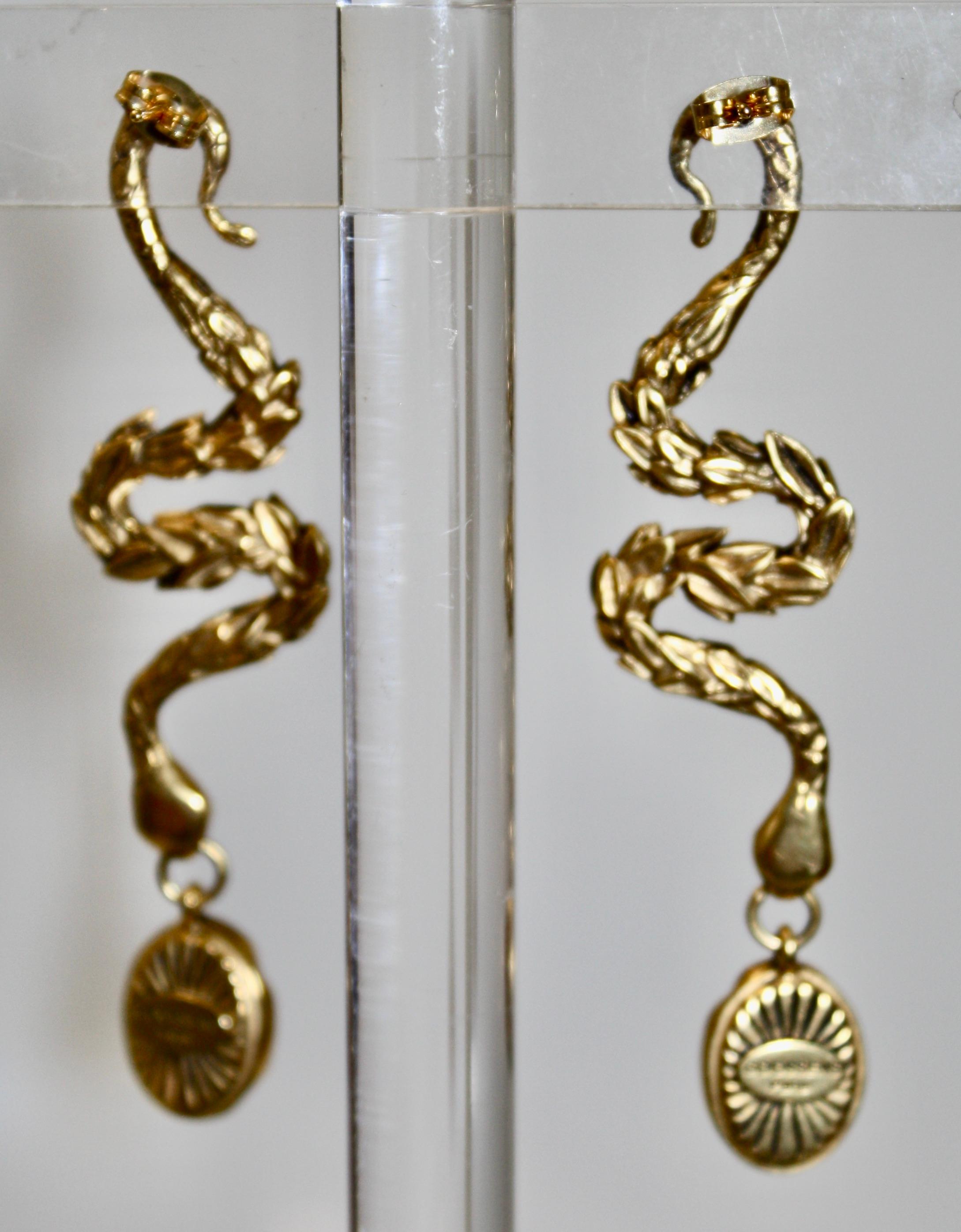 Goossens Paris Snake Earrings  In New Condition In Virginia Beach, VA