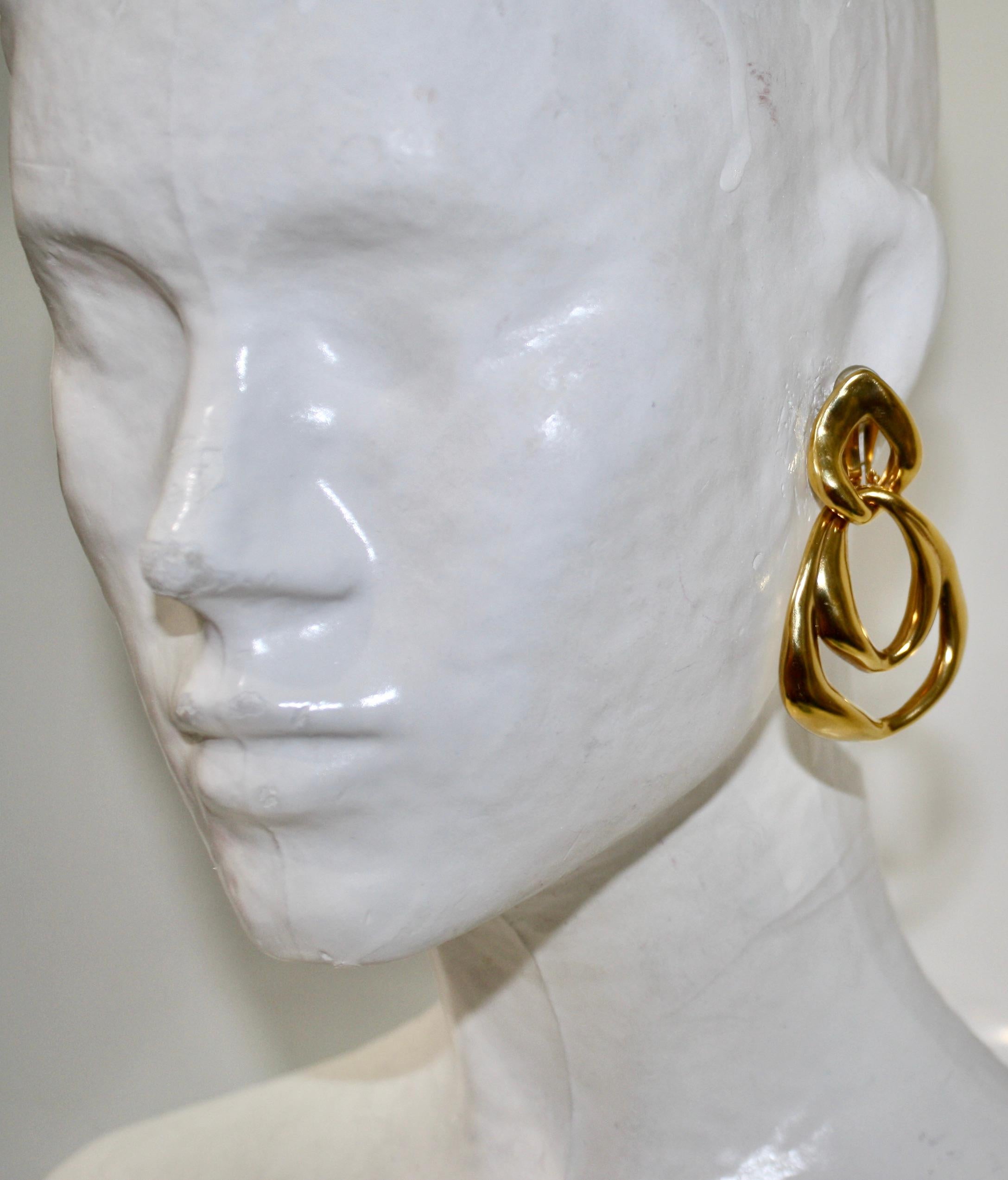 Goossens Paris Spirale 2 Links Earrings  For Sale 5